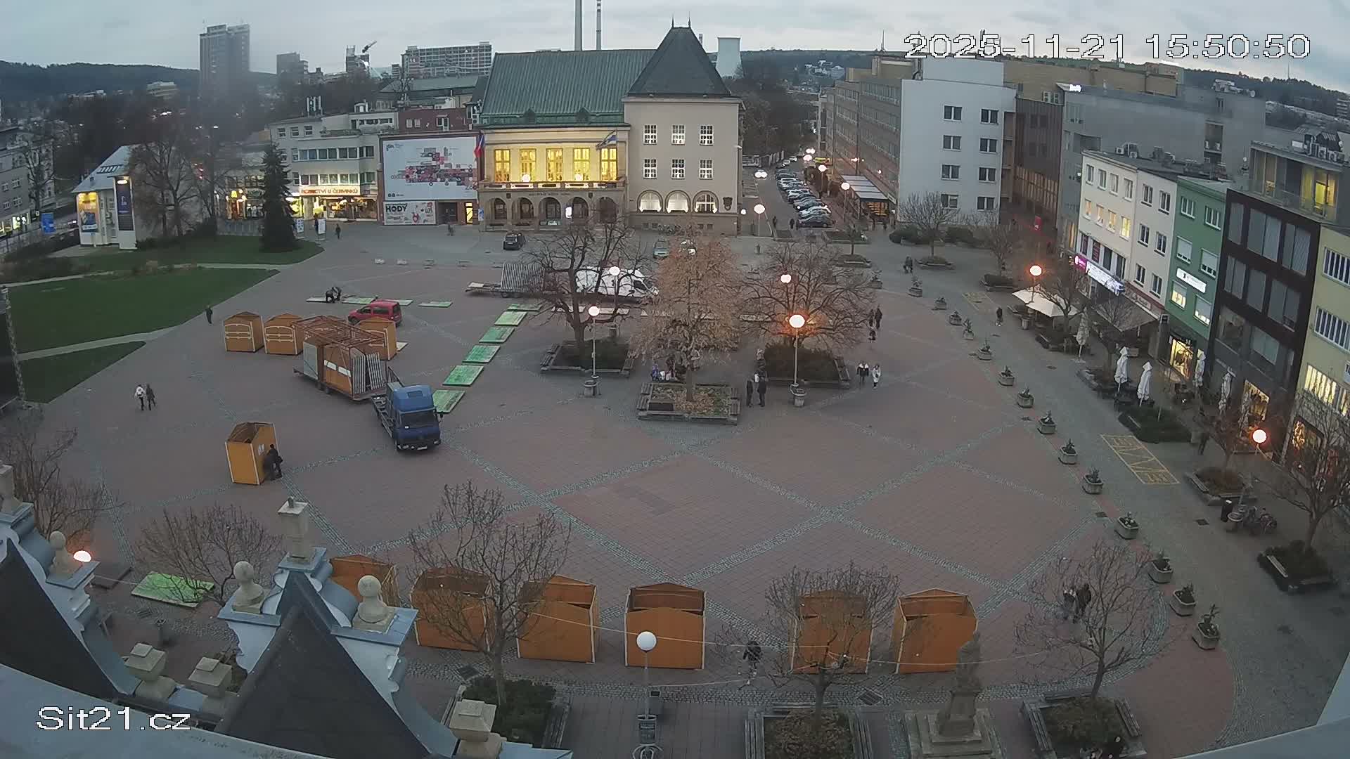 Zlin, Námestí Míru (Peace Square) Live Cam - Zlin 1, Zlin, Czechia