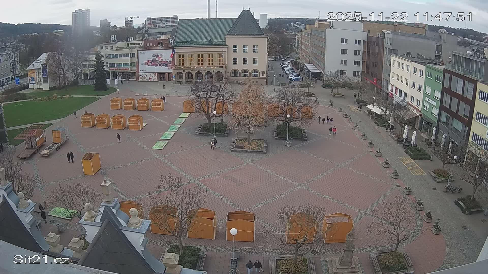 Zlin, Námestí Míru (Peace Square) Live Cam - Zlin 1, Zlin, Czechia