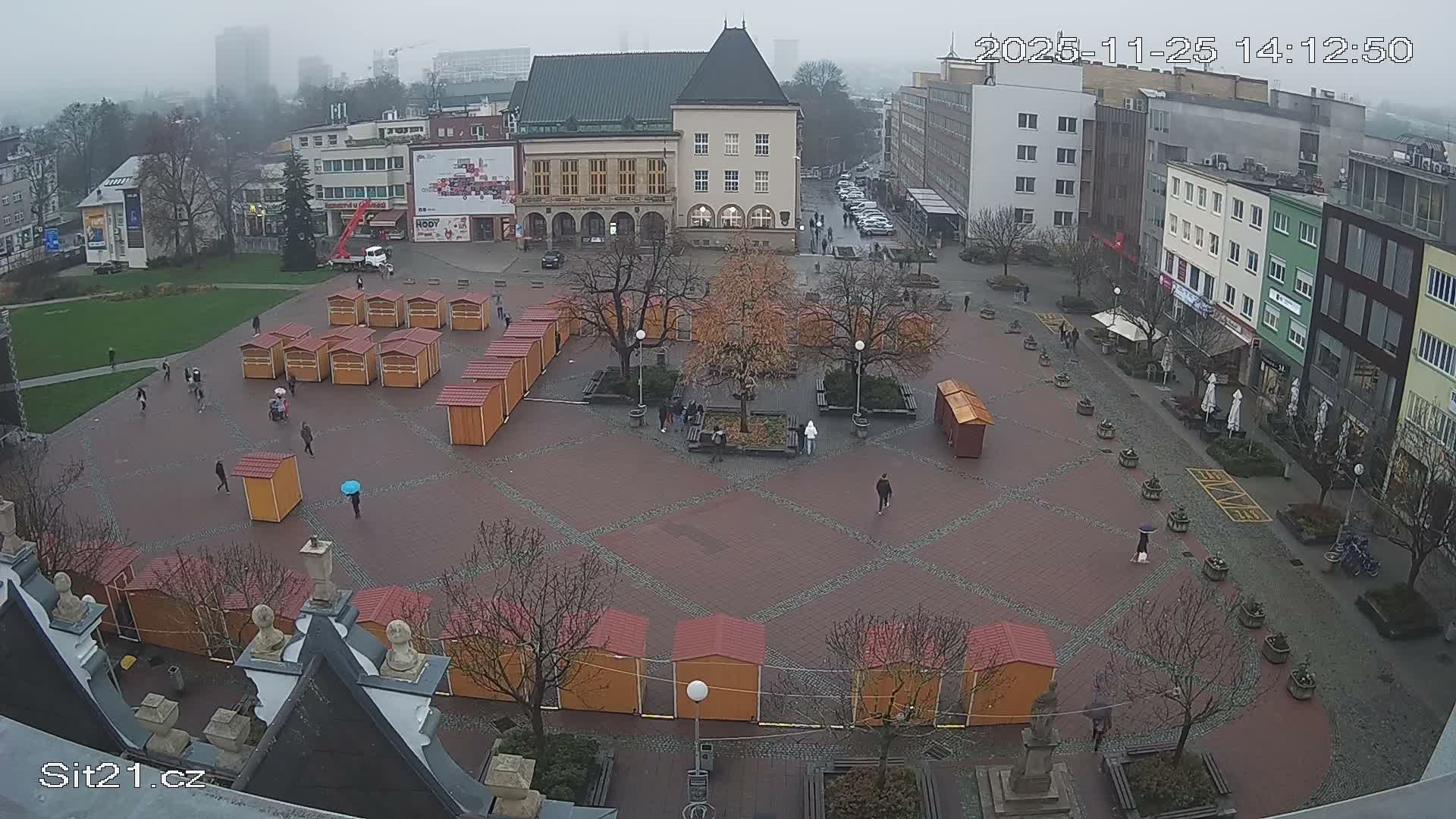 Zlin, Námestí Míru (Peace Square) Live Cam - Zlin 1, Zlin, Czechia