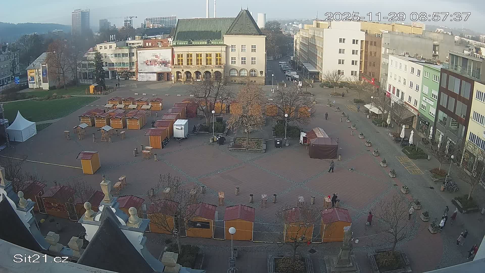 Zlin, Námestí Míru (Peace Square) Live Cam - Zlin 1, Zlin, Czechia