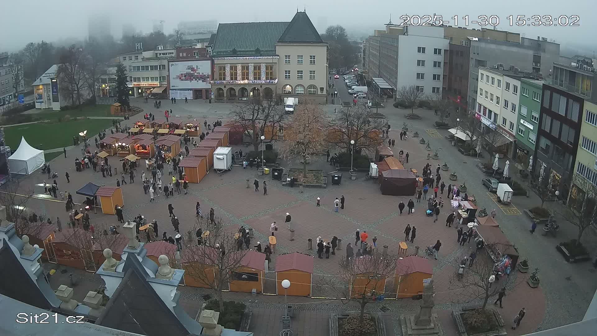 Zlin, Námestí Míru (Peace Square) Live Cam - Zlin 1, Zlin, Czechia