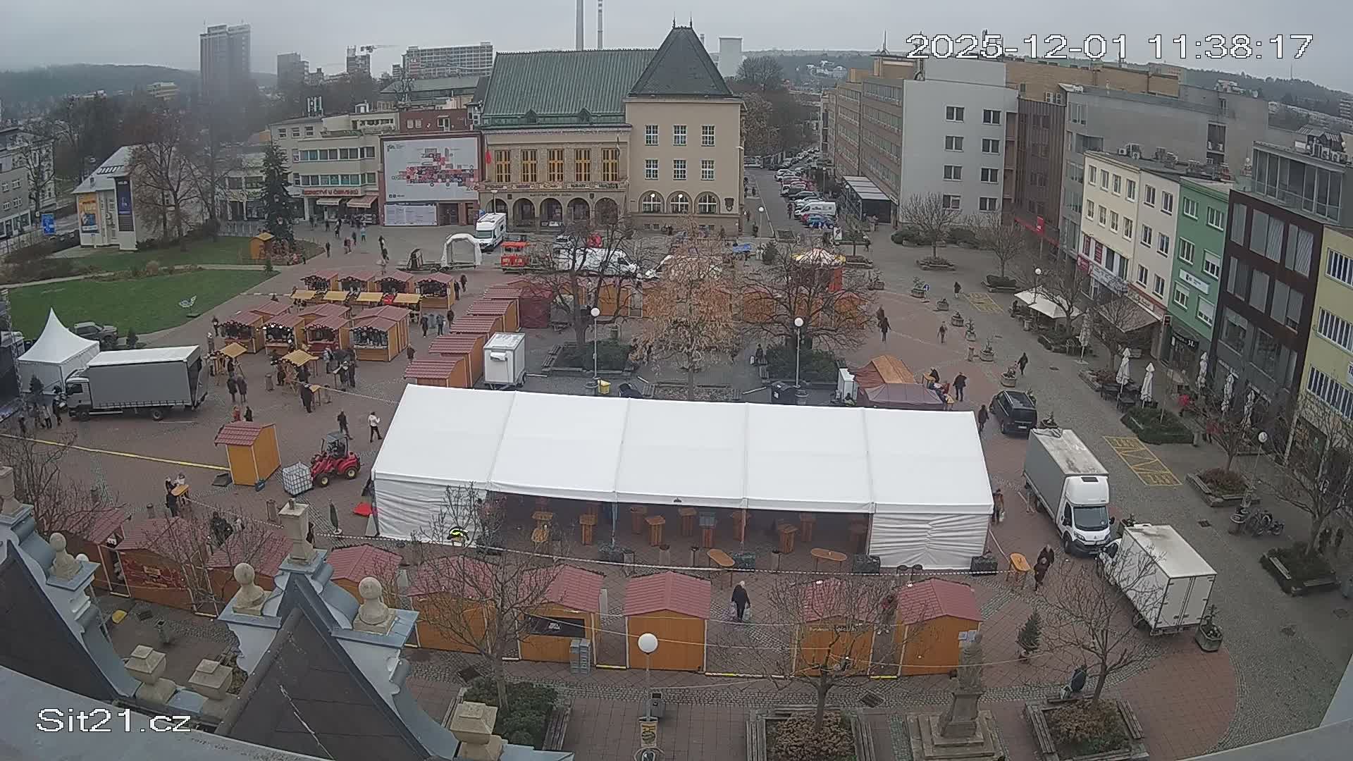 Zlin, Námestí Míru (Peace Square) Live Cam - Zlin 1, Zlin, Czechia
