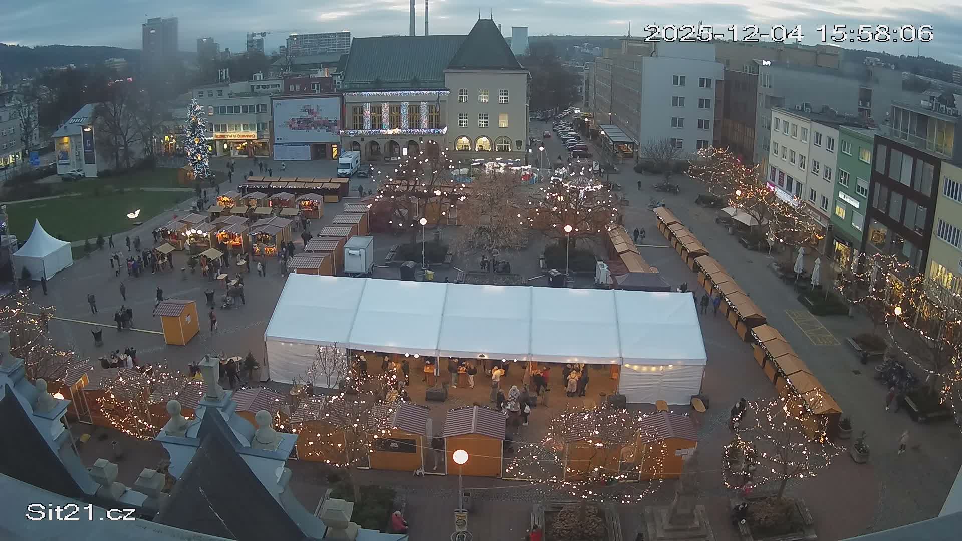 Zlin, Námestí Míru (Peace Square) Live Cam - Zlin 1, Zlin, Czechia