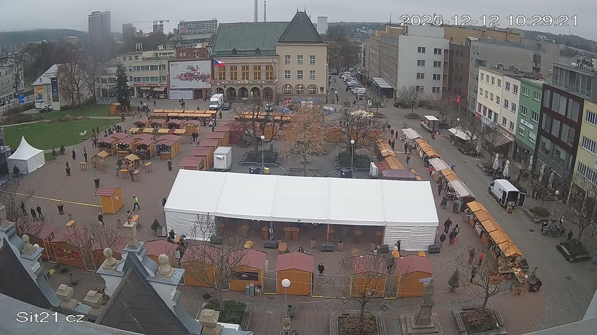 Zlin, Námestí Míru (Peace Square) Live Cam - Zlin 1, Zlin, Czechia