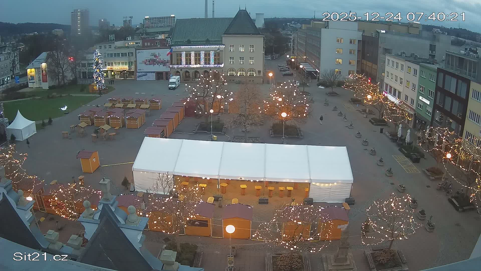 Zlin, Námestí Míru (Peace Square) Live Cam - Zlin 1, Zlin, Czechia