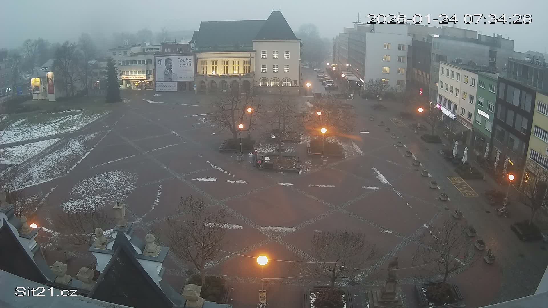 Zlin, Námestí Míru (Peace Square) Live Cam - Zlin 1, Zlin, Czechia