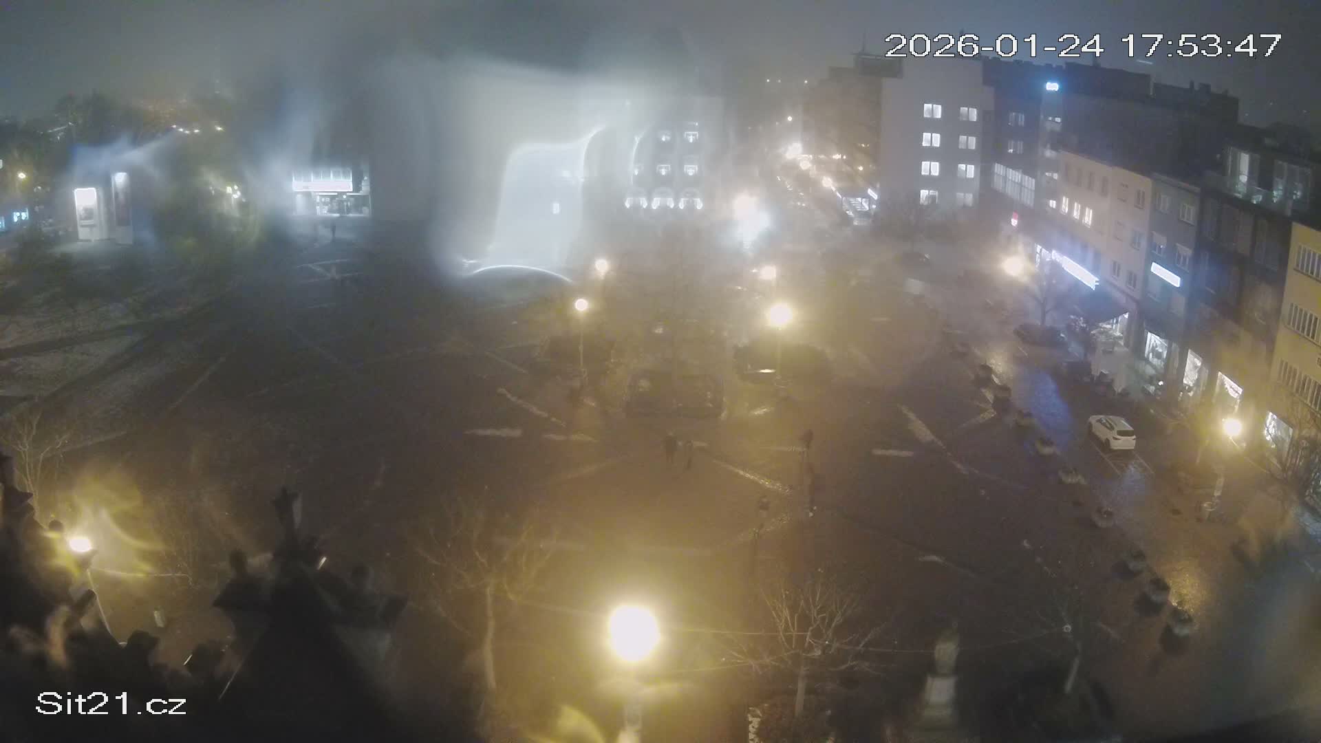 Zlin, Námestí Míru (Peace Square) Live Cam - Zlin 1, Zlin, Czechia