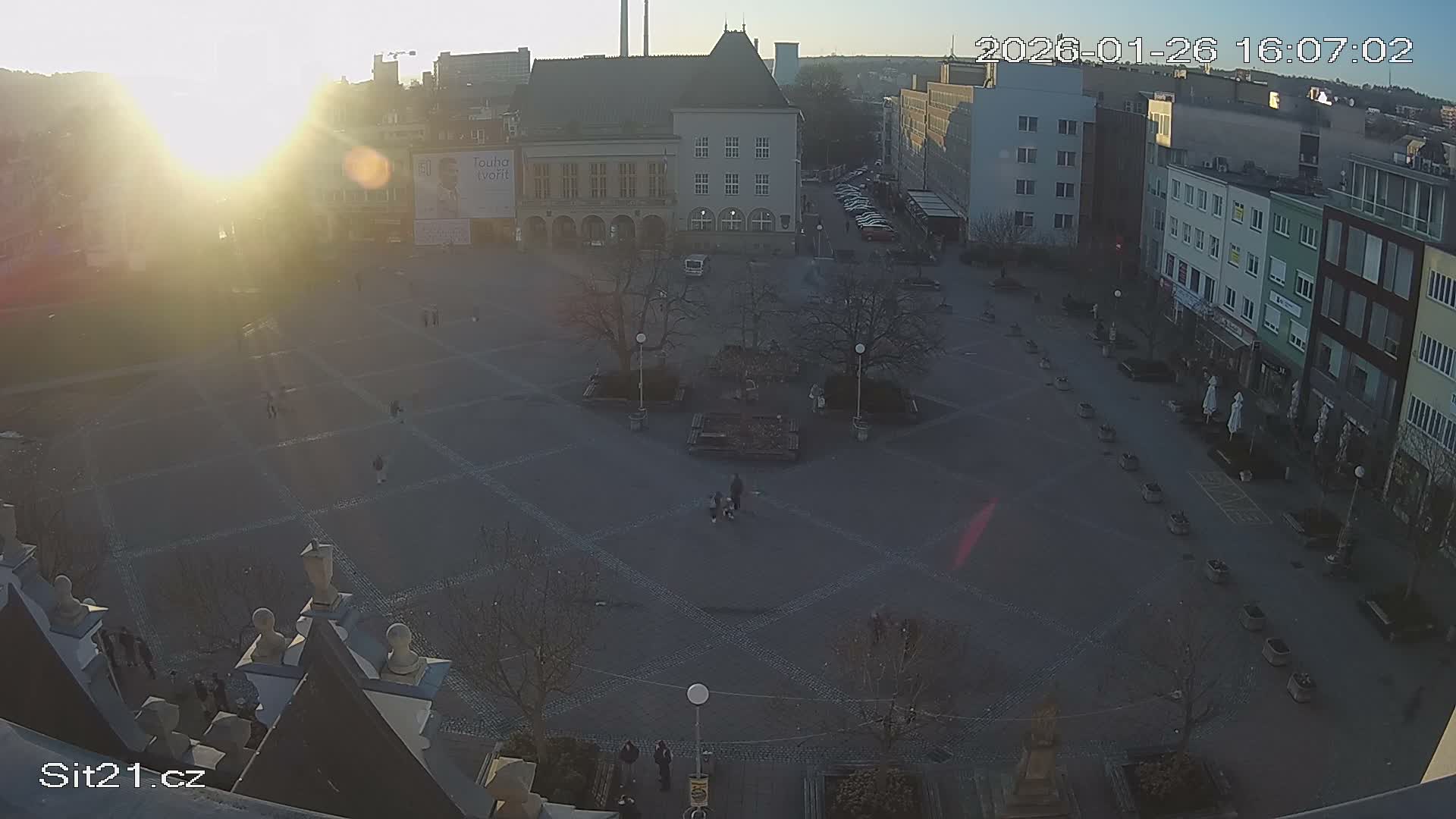 Zlin, Námestí Míru (Peace Square) Live Cam - Zlin 1, Zlin, Czechia