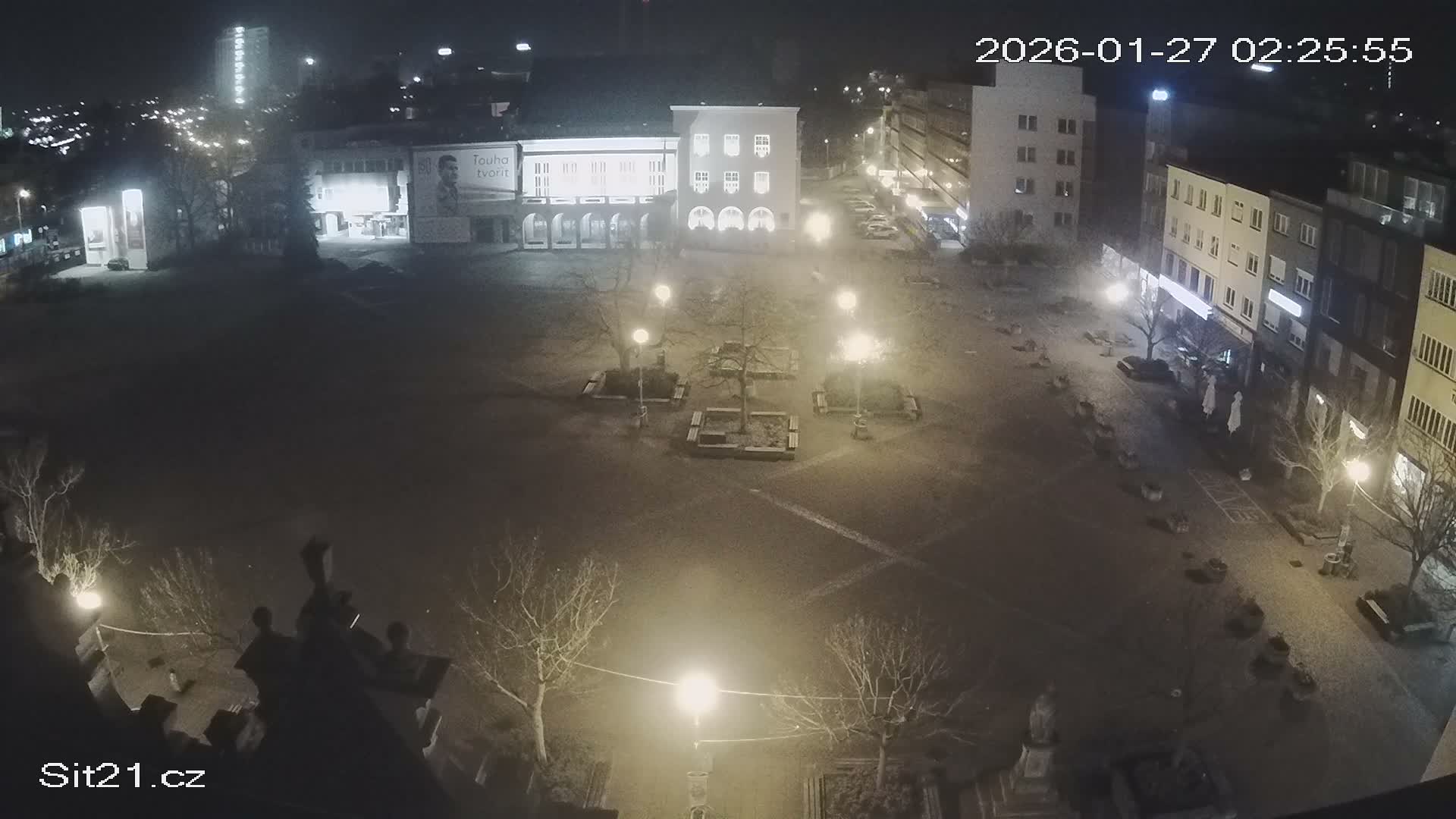 Zlin, Námestí Míru (Peace Square) Live Cam - Zlin 1, Zlin, Czechia