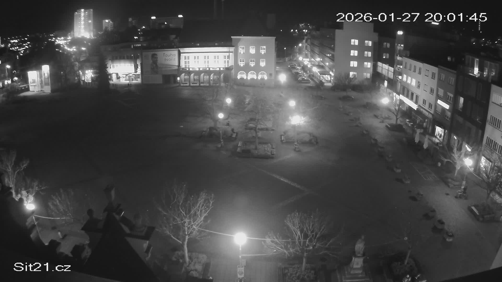 Zlin, Námestí Míru (Peace Square) Live Cam - Zlin 1, Zlin, Czechia