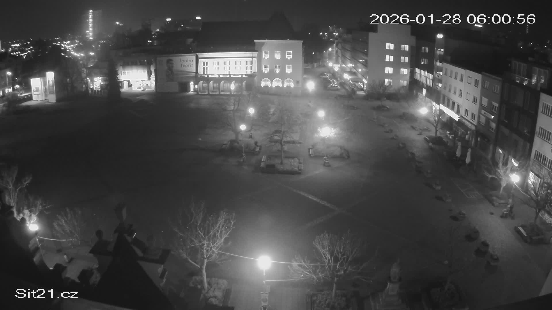 Zlin, Námestí Míru (Peace Square) Live Cam - Zlin 1, Zlin, Czechia