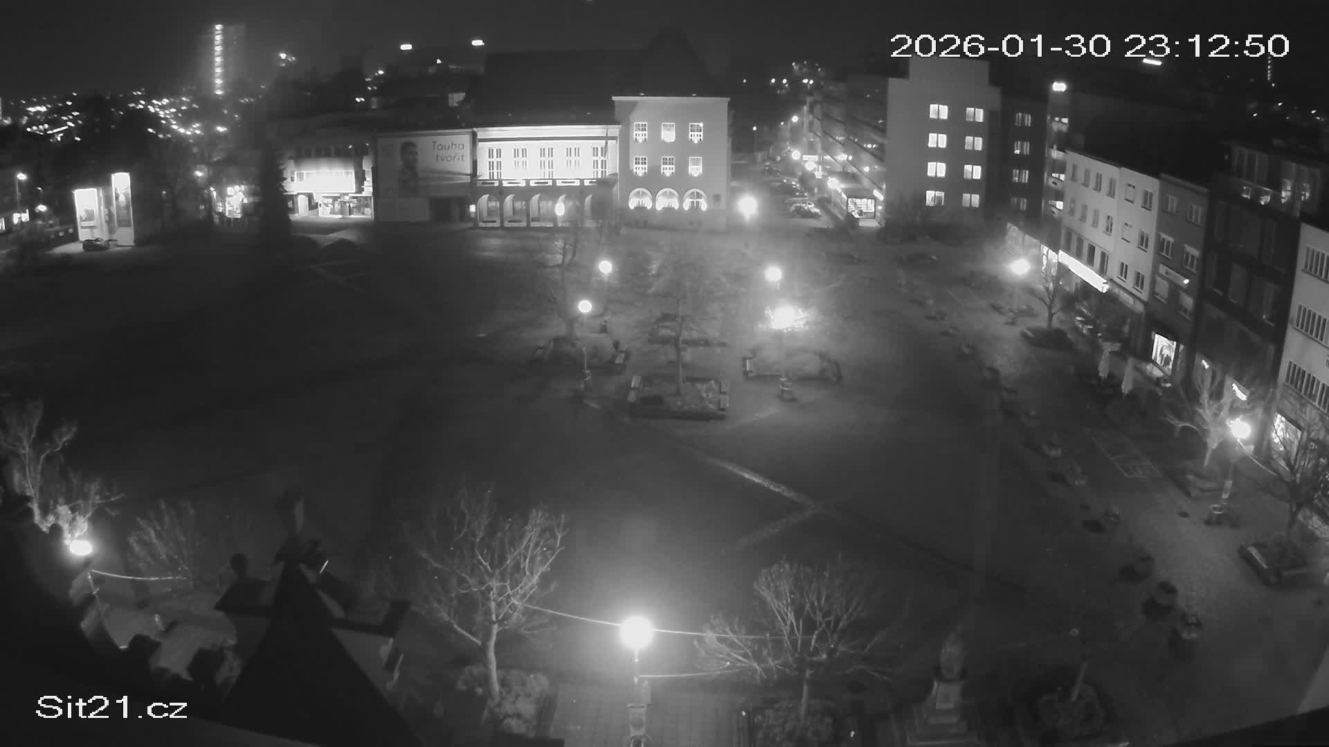 Zlin, Námestí Míru (Peace Square) Live Cam - Zlin 1, Zlin, Czechia