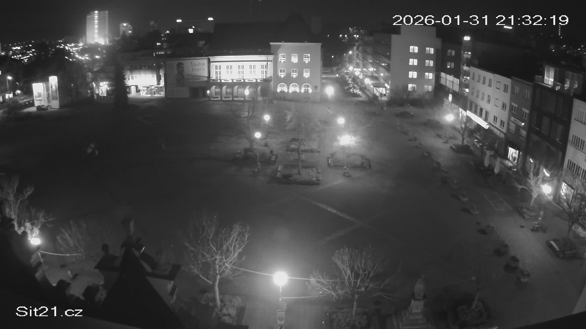 Zlin, Námestí Míru (Peace Square) Live Cam - Zlin 1, Zlin, Czechia
