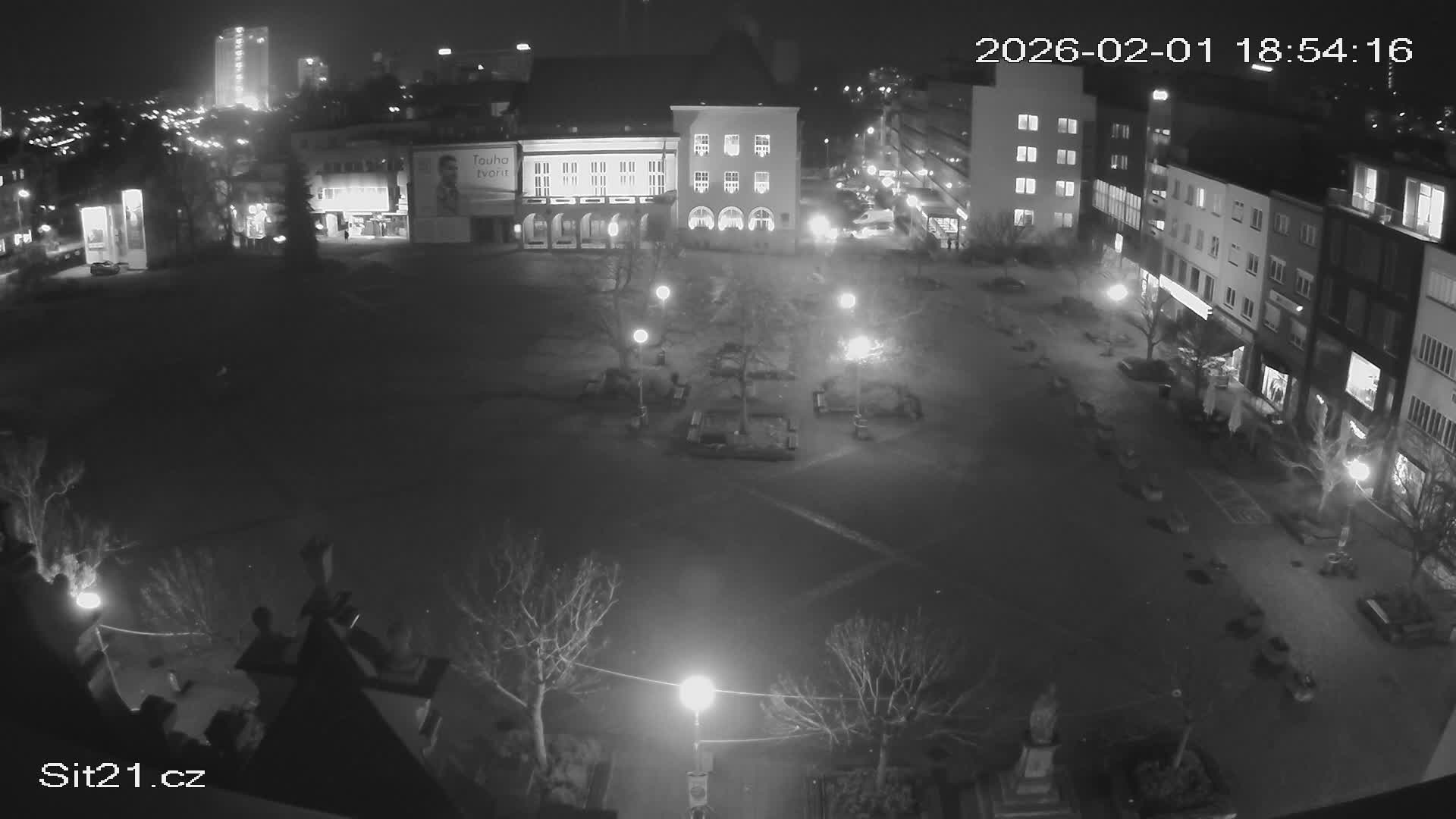 Zlin, Námestí Míru (Peace Square) Live Cam - Zlin 1, Zlin, Czechia