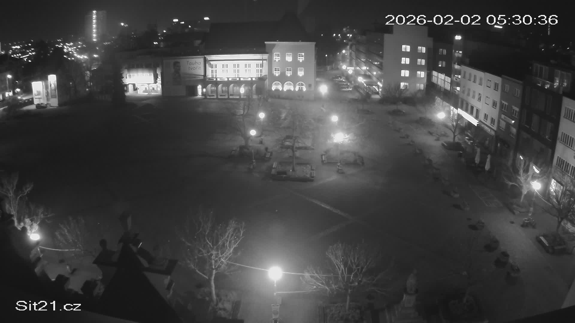 Zlin, Námestí Míru (Peace Square) Live Cam - Zlin 1, Zlin, Czechia