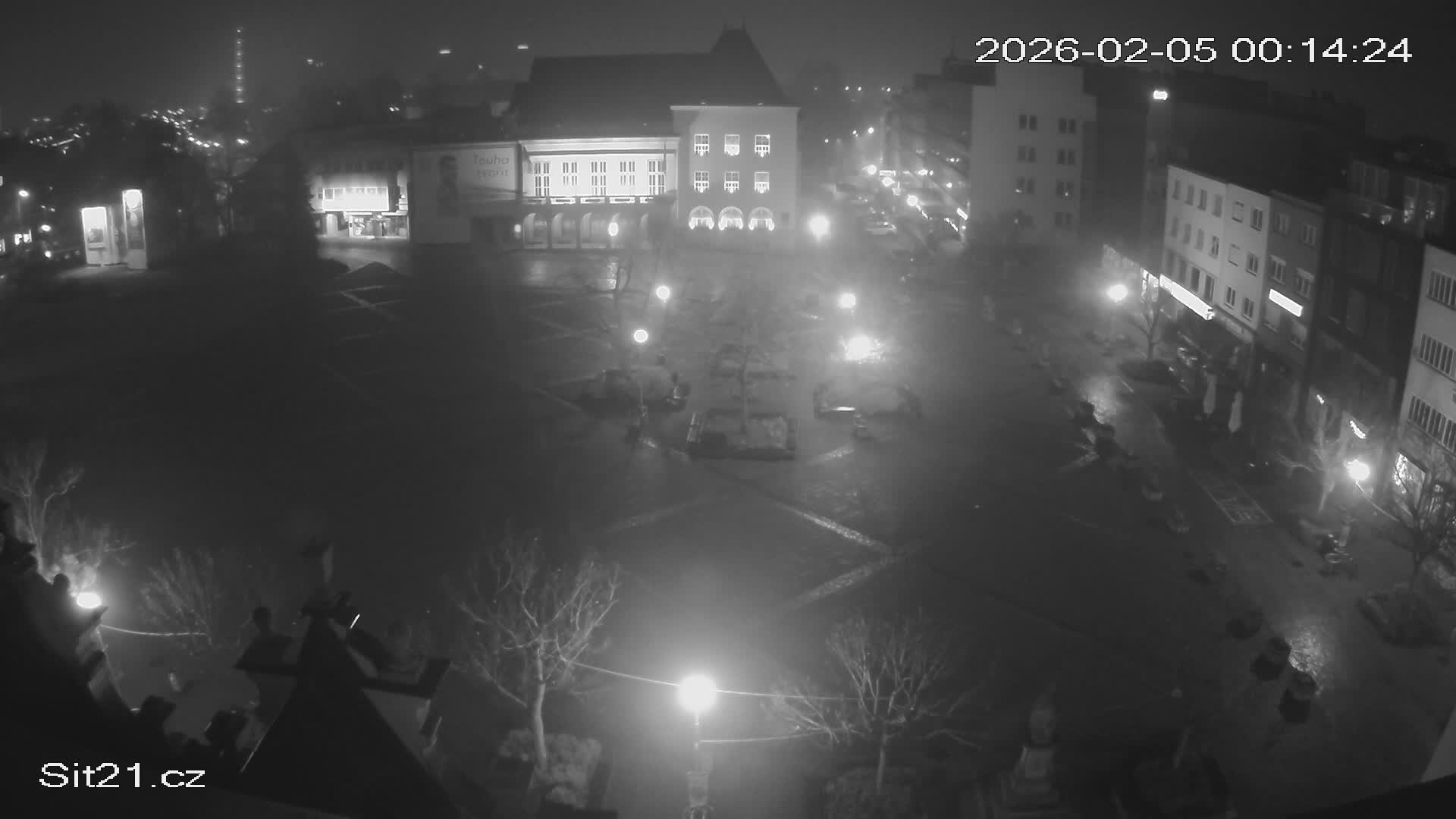 Zlin, Námestí Míru (Peace Square) Live Cam - Zlin 1, Zlin, Czechia