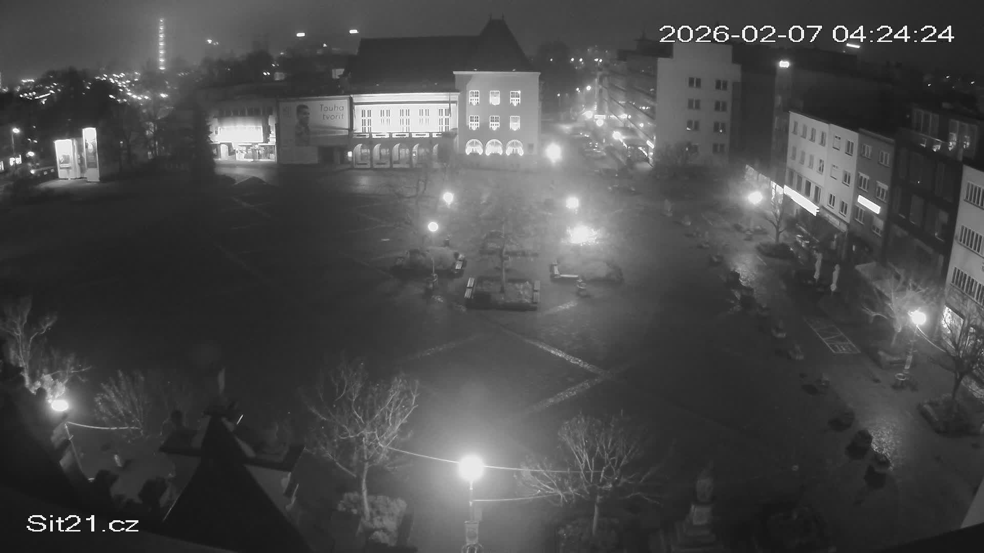 Zlin, Námestí Míru (Peace Square) Live Cam - Zlin 1, Zlin, Czechia