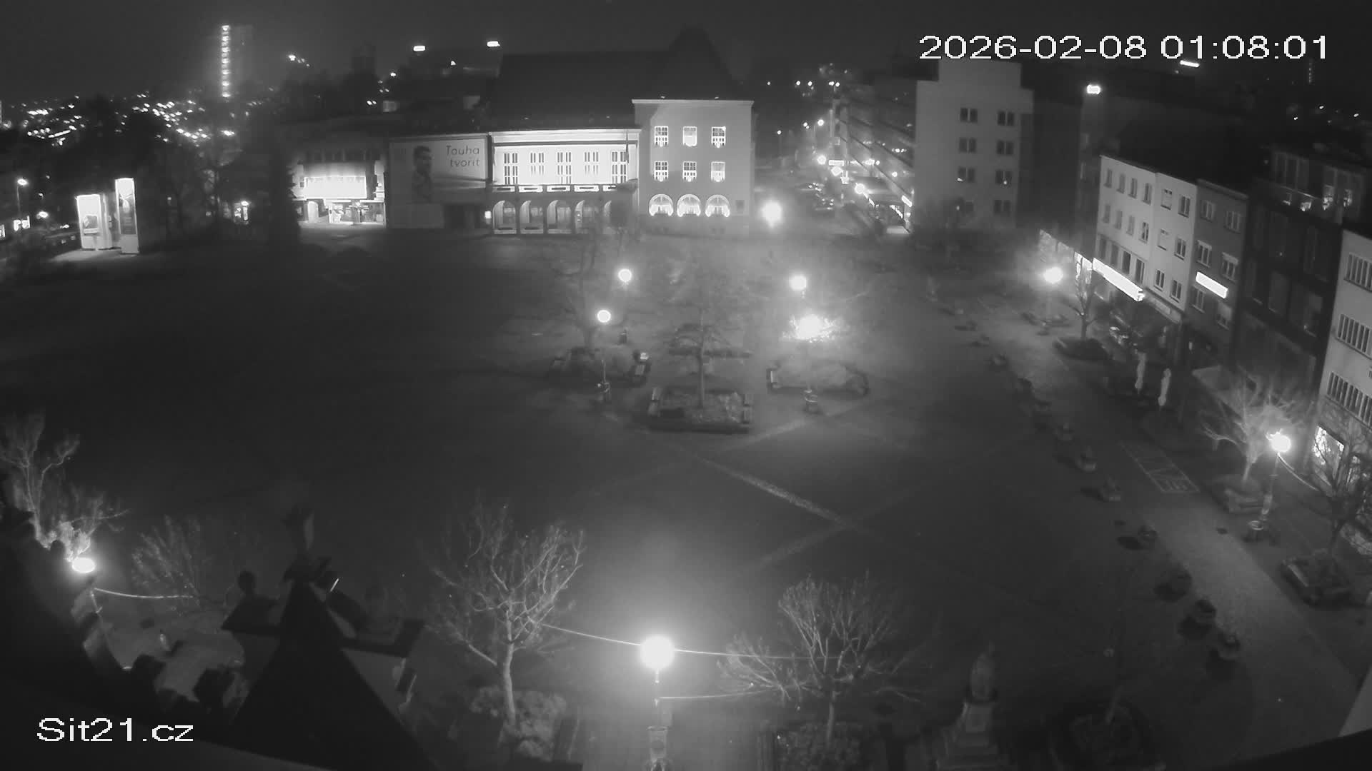 Zlin, Námestí Míru (Peace Square) Live Cam - Zlin 1, Zlin, Czechia