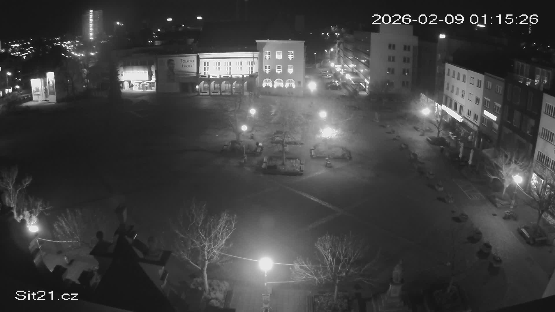 Zlin, Námestí Míru (Peace Square) Live Cam - Zlin 1, Zlin, Czechia