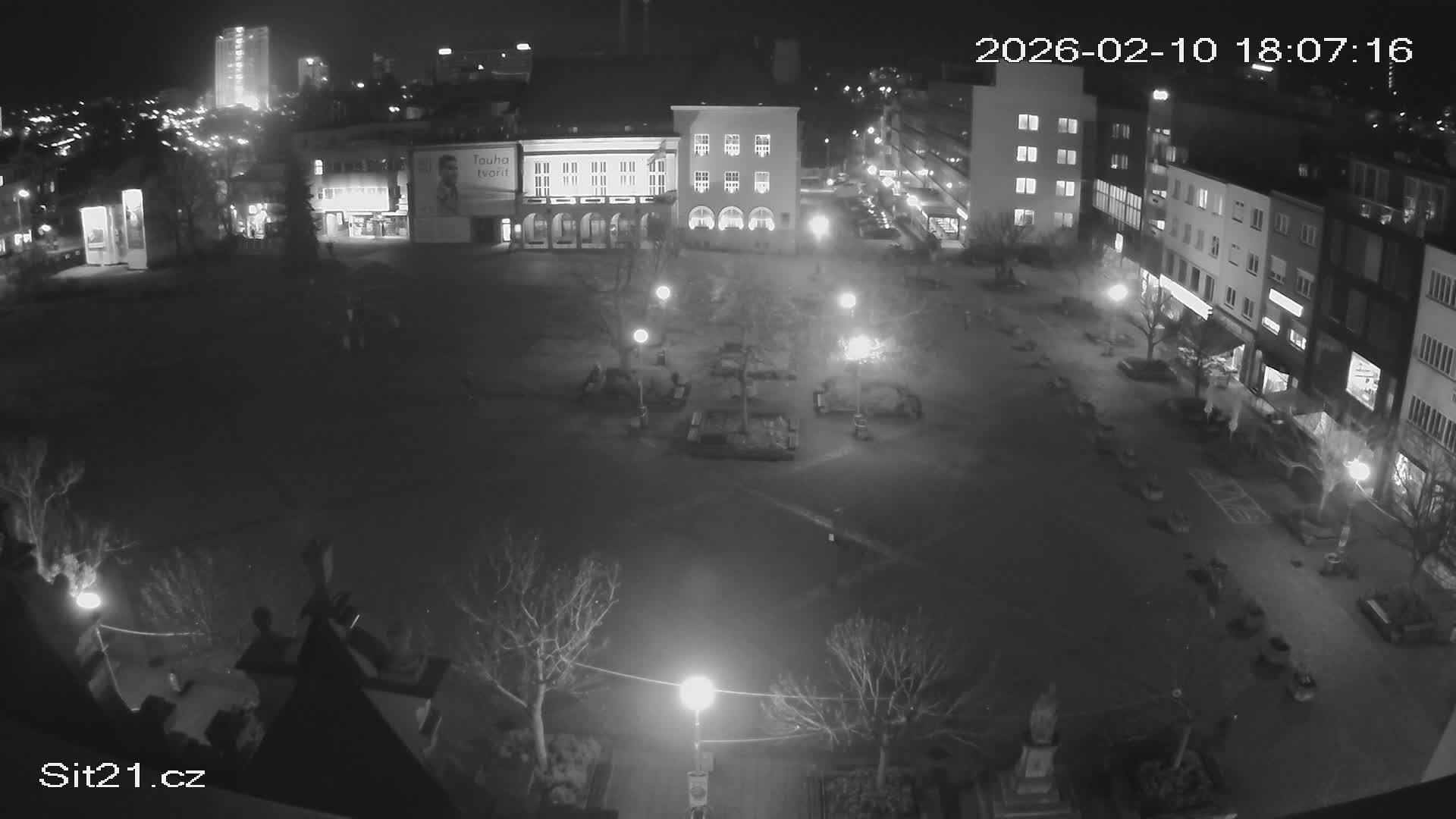 Zlin, Námestí Míru (Peace Square) Live Cam - Zlin 1, Zlin, Czechia