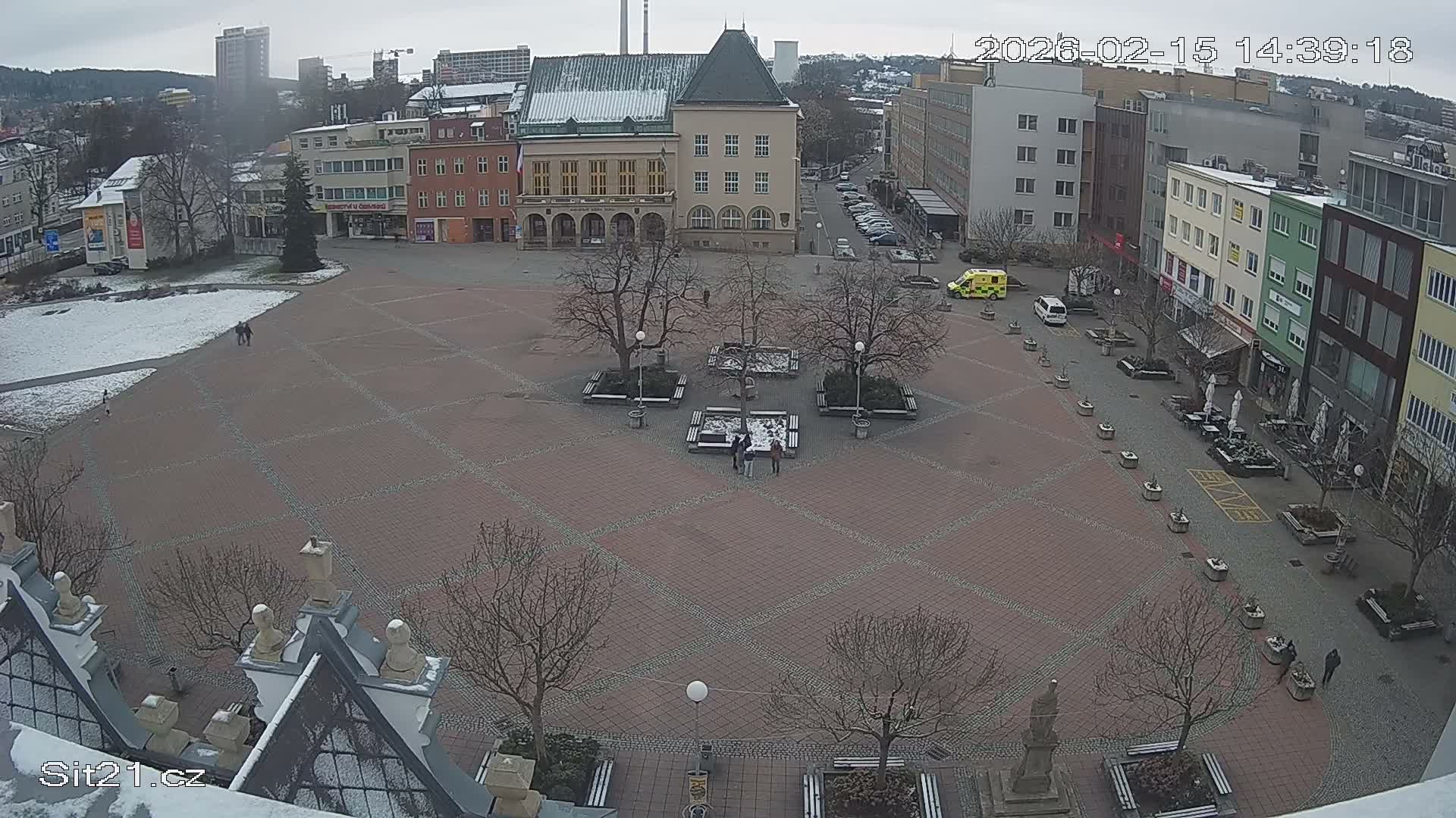 Zlin, Námestí Míru (Peace Square) Live Cam - Zlin 1, Zlin, Czechia