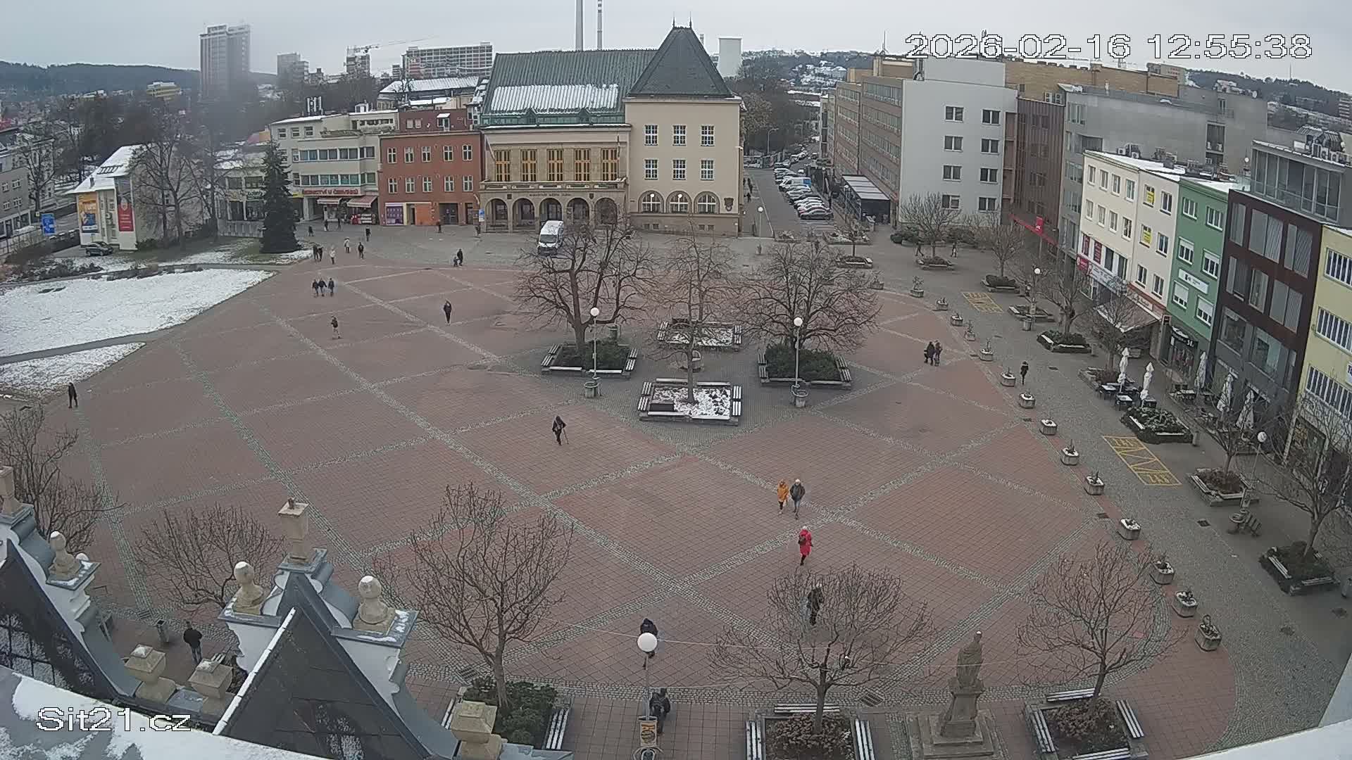 Zlin, Námestí Míru (Peace Square) Live Cam - Zlin 1, Zlin, Czechia