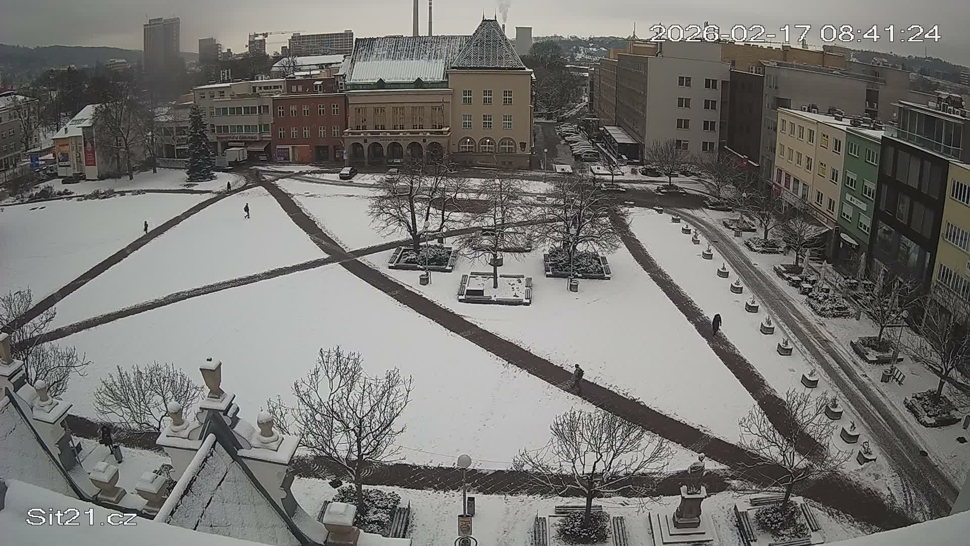 Zlin, Námestí Míru (Peace Square) Live Cam - Zlin 1, Zlin, Czechia