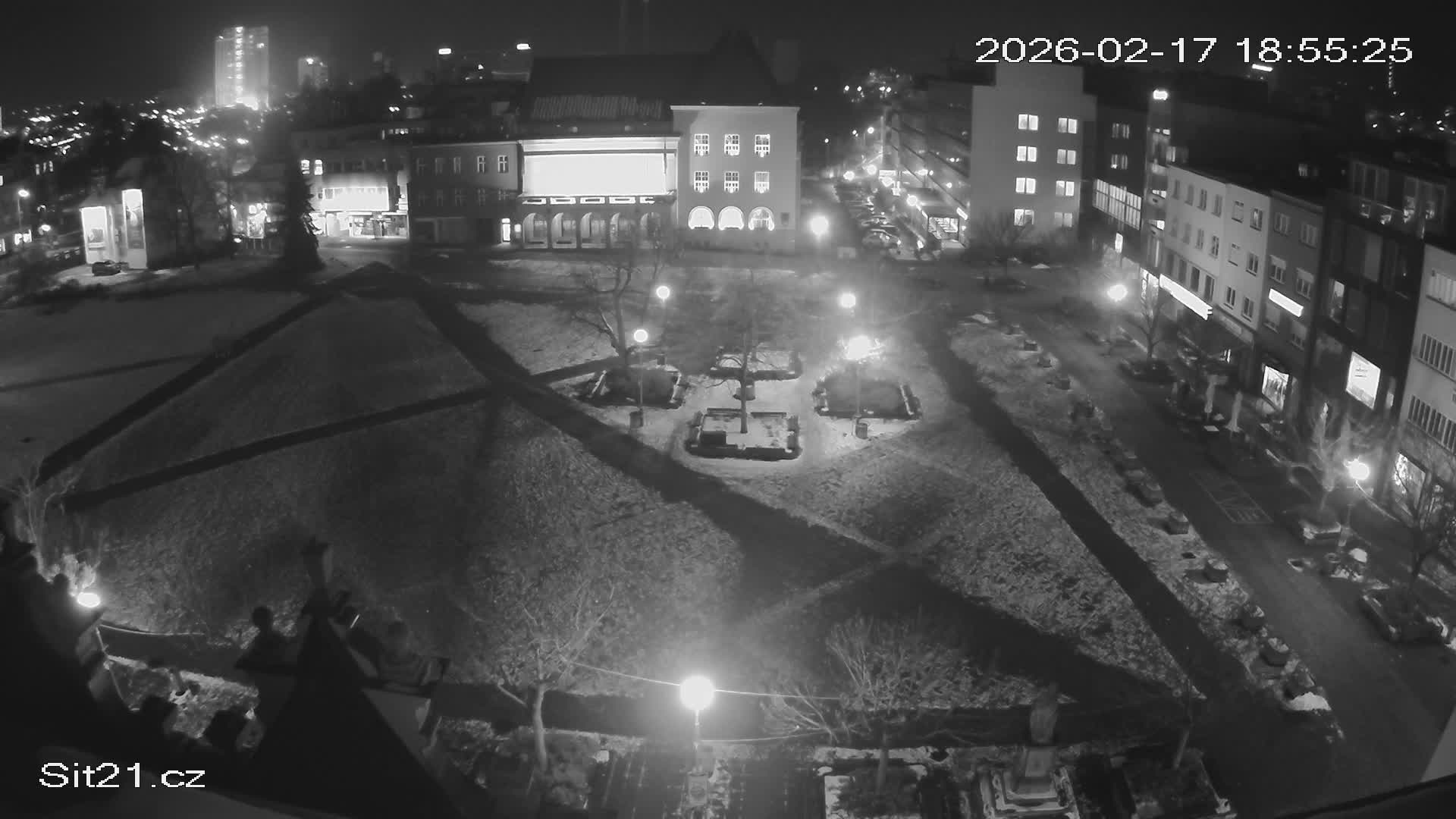 Zlin, Námestí Míru (Peace Square) Live Cam - Zlin 1, Zlin, Czechia