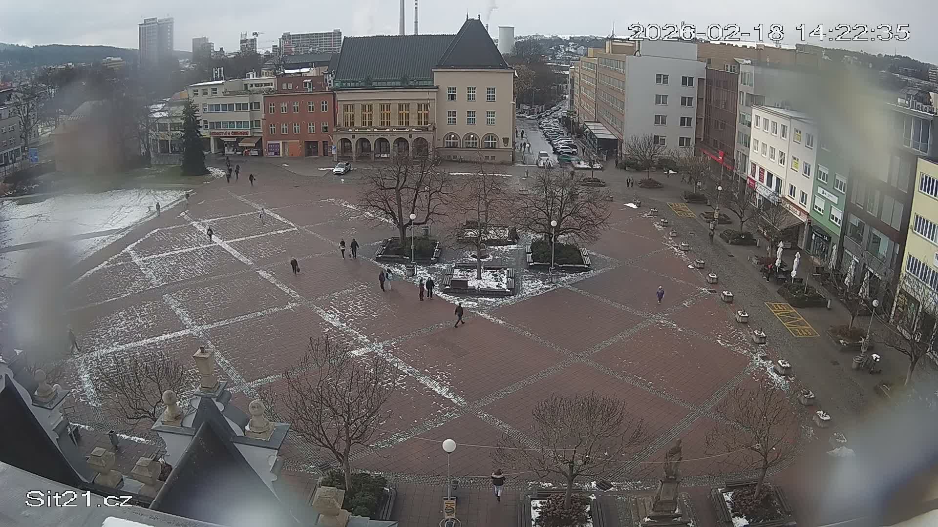 Zlin, Námestí Míru (Peace Square) Live Cam - Zlin 1, Zlin, Czechia