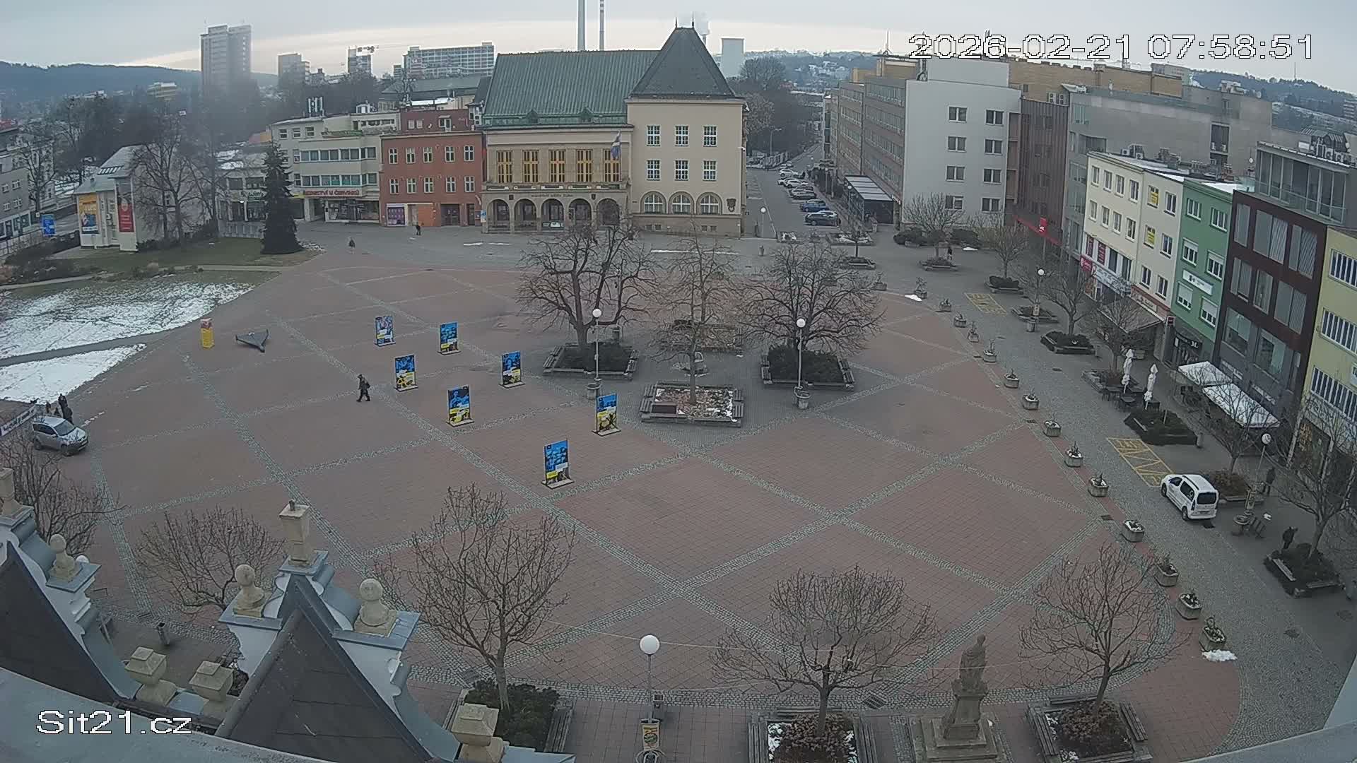 Zlin, Námestí Míru (Peace Square) Live Cam - Zlin 1, Zlin, Czechia