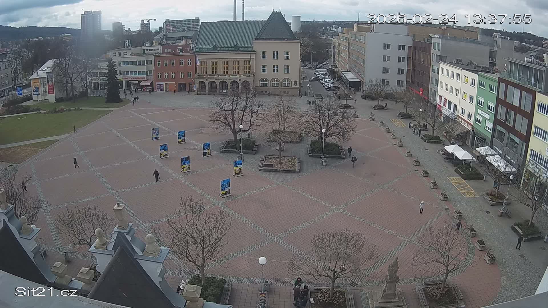 Zlin, Námestí Míru (Peace Square) Live Cam - Zlin 1, Zlin, Czechia
