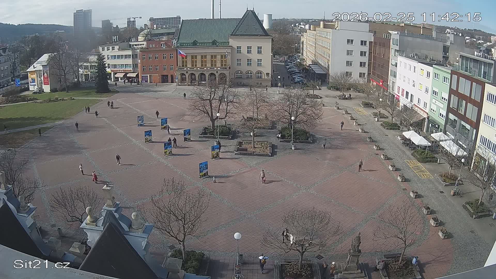 Zlin, Námestí Míru (Peace Square) Live Cam - Zlin 1, Zlin, Czechia