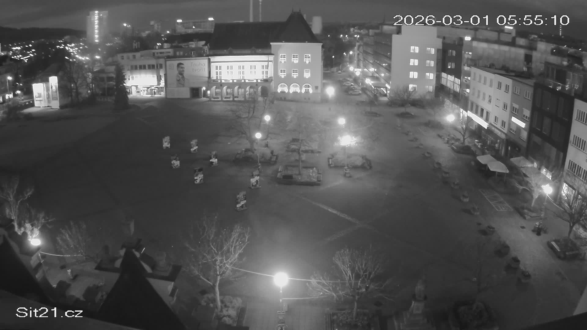 Zlin, Námestí Míru (Peace Square) Live Cam - Zlin 1, Zlin, Czechia