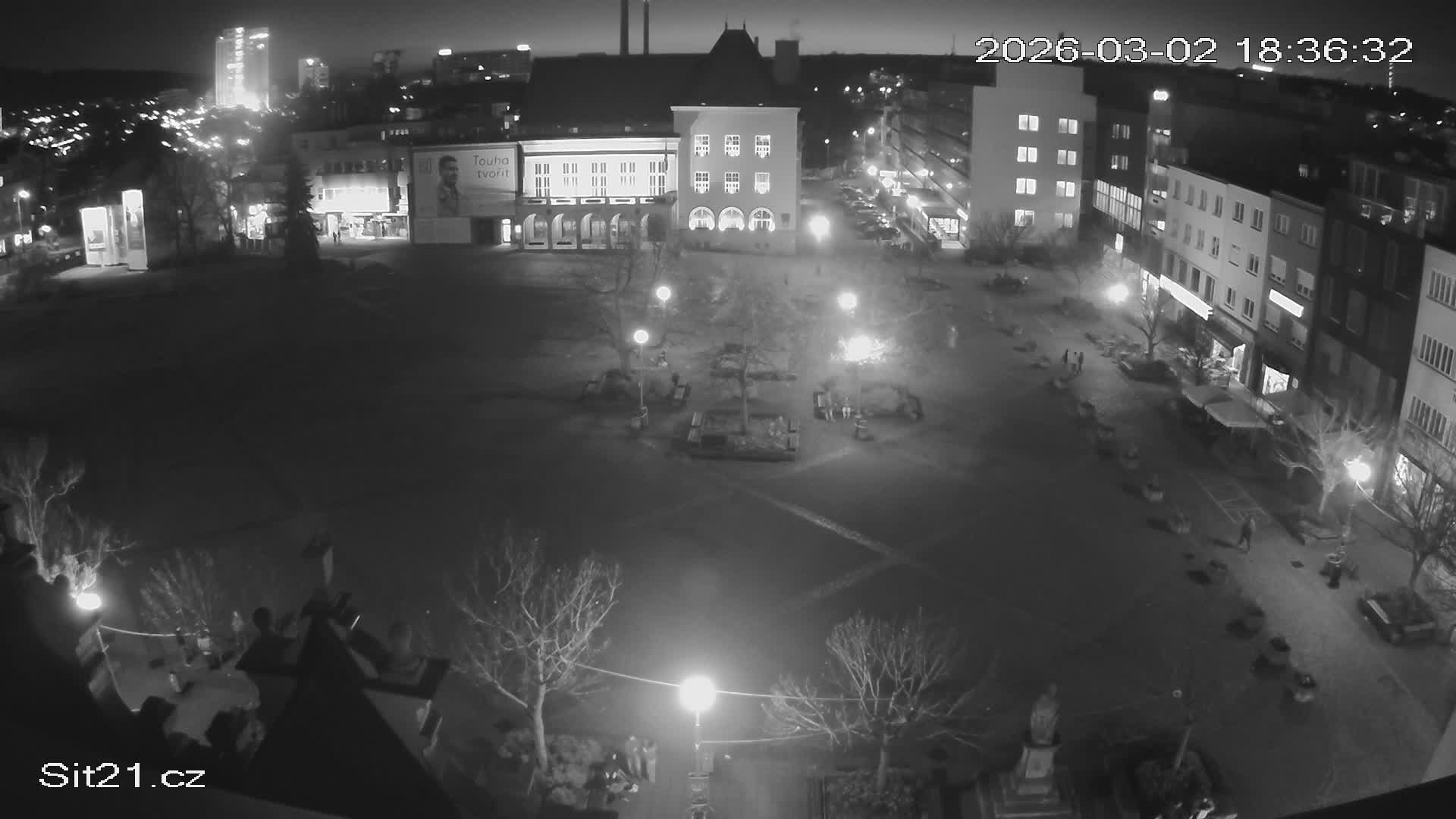 Zlin, Námestí Míru (Peace Square) Live Cam - Zlin 1, Zlin, Czechia