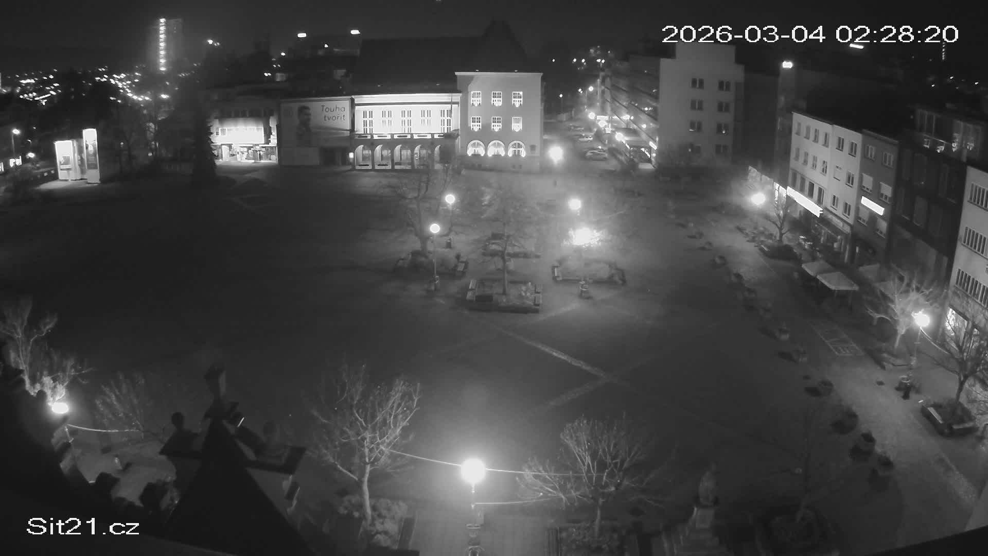 Zlin, Námestí Míru (Peace Square) Live Cam - Zlin 1, Zlin, Czechia
