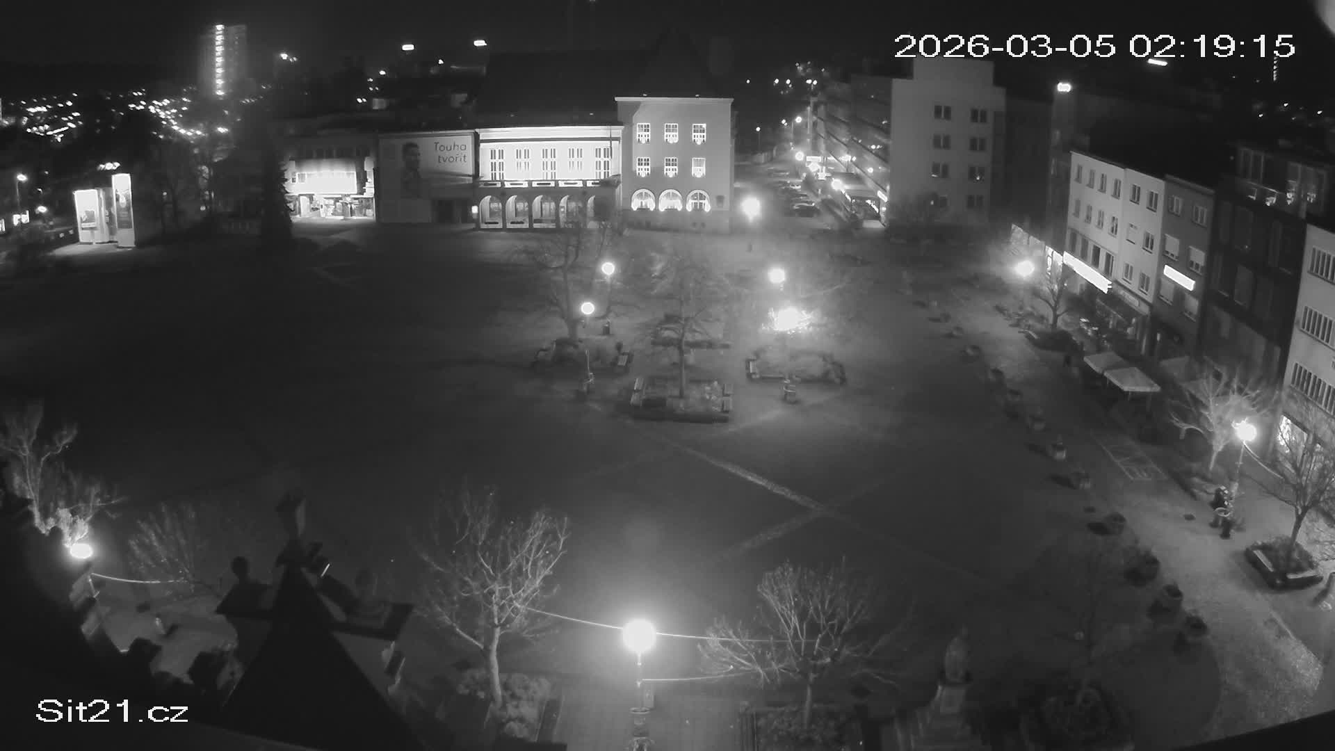 Zlin, Námestí Míru (Peace Square) Live Cam - Zlin 1, Zlin, Czechia