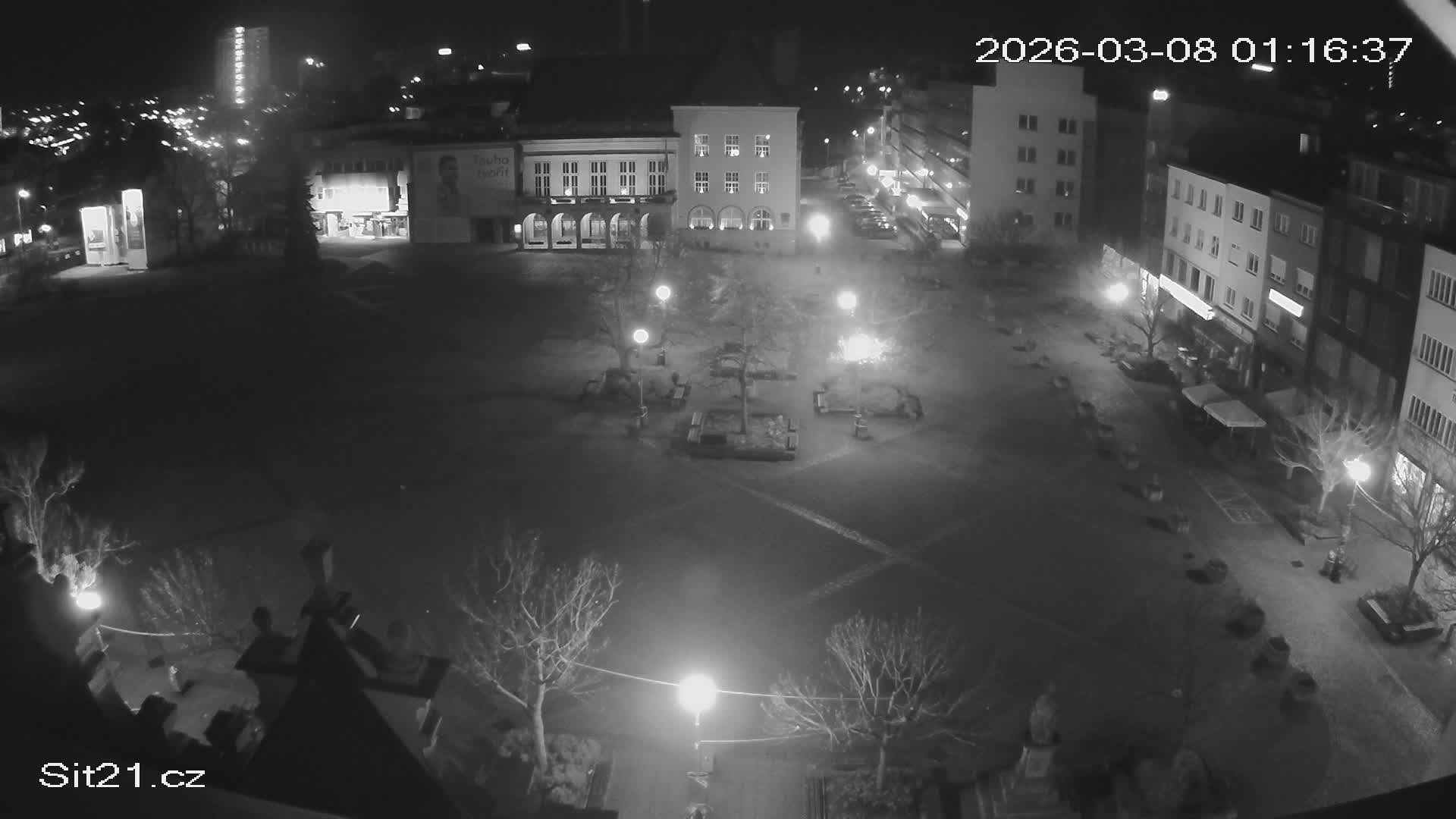 Zlin, Námestí Míru (Peace Square) Live Cam - Zlin 1, Zlin, Czechia