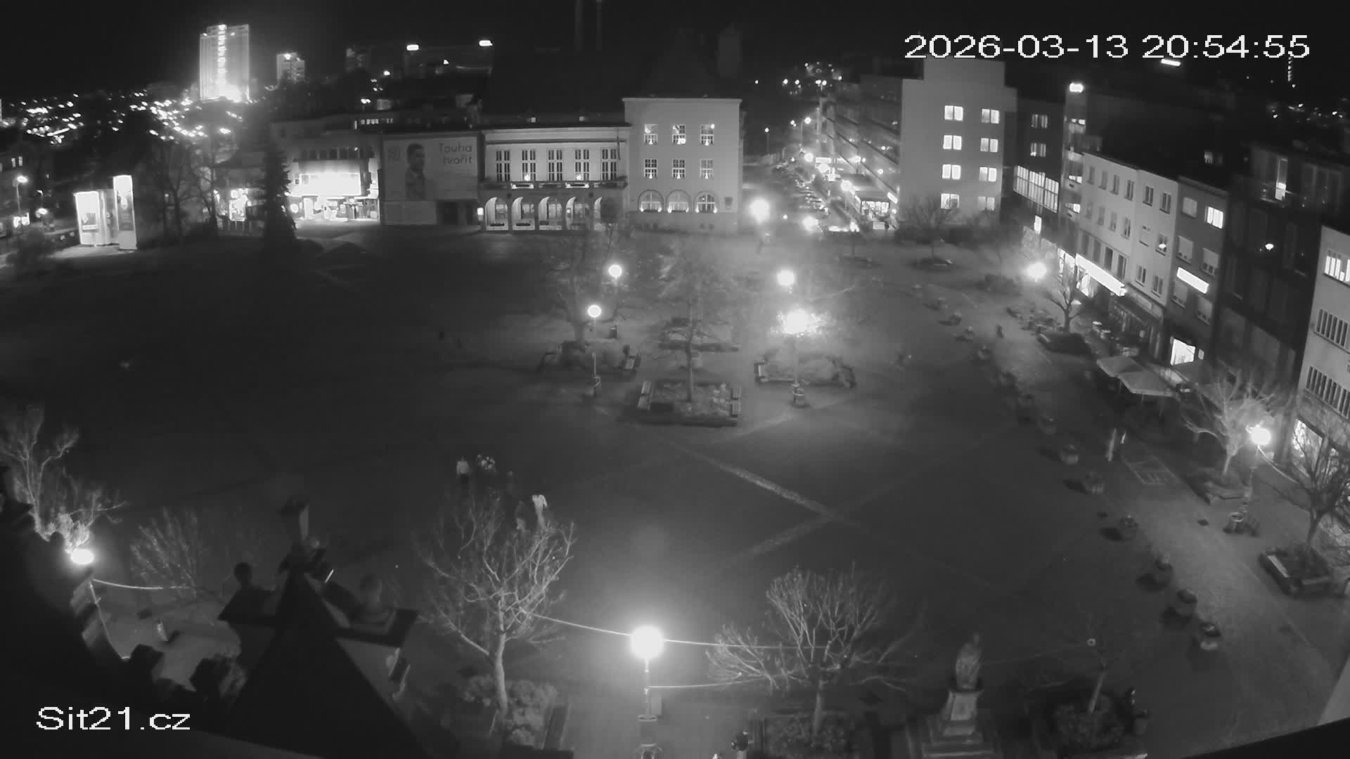Zlin, Námestí Míru (Peace Square) Live Cam - Zlin 1, Zlin, Czechia