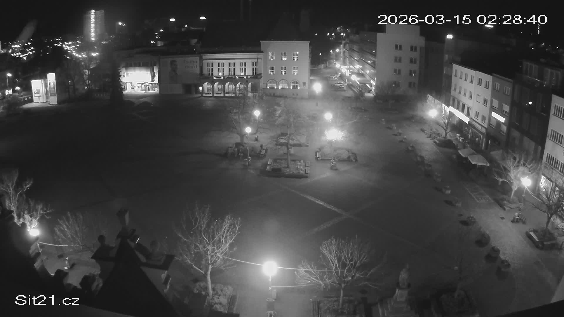 Zlin, Námestí Míru (Peace Square) Live Cam - Zlin 1, Zlin, Czechia