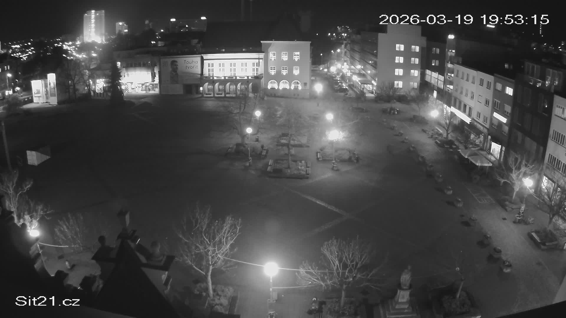 Zlin, Námestí Míru (Peace Square) Live Cam - Zlin 1, Zlin, Czechia