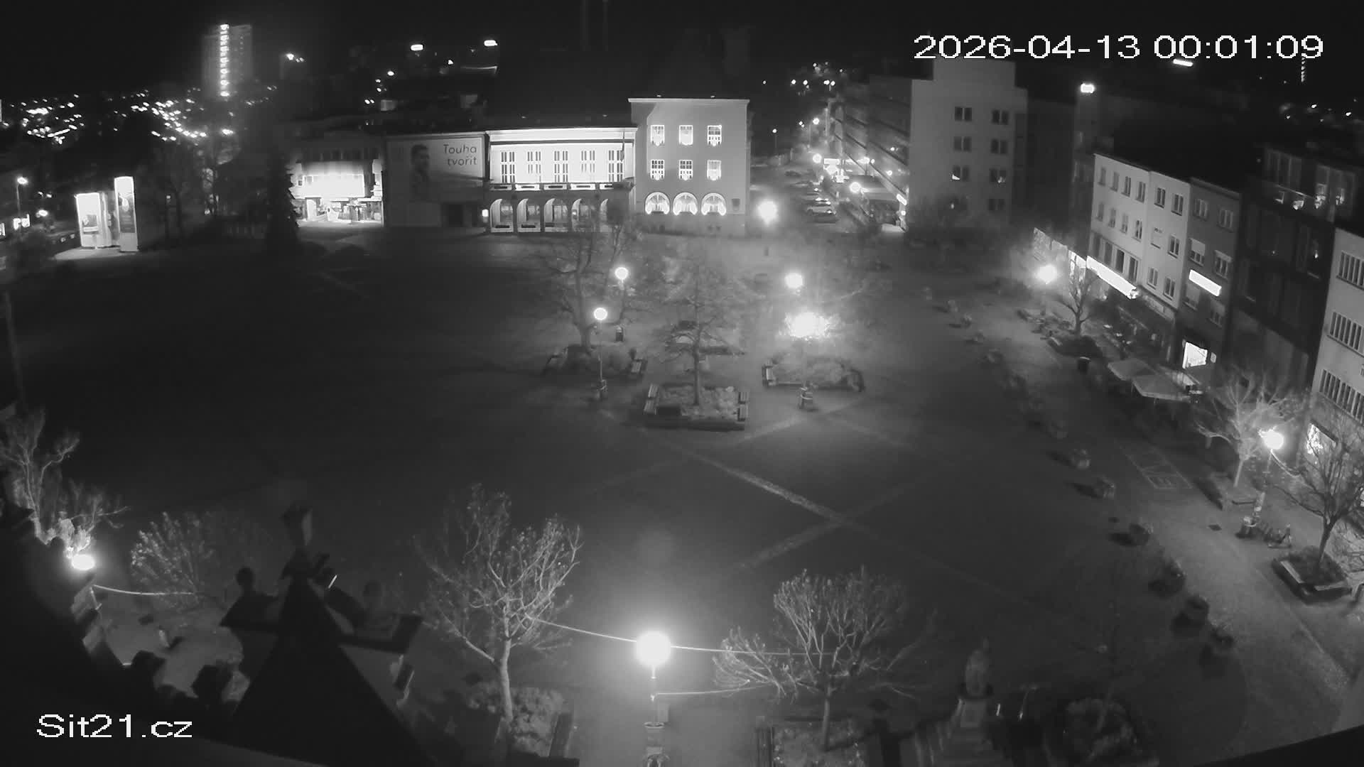 Zlin, Námestí Míru (Peace Square) Live Cam - Zlin 1, Zlin, Czechia