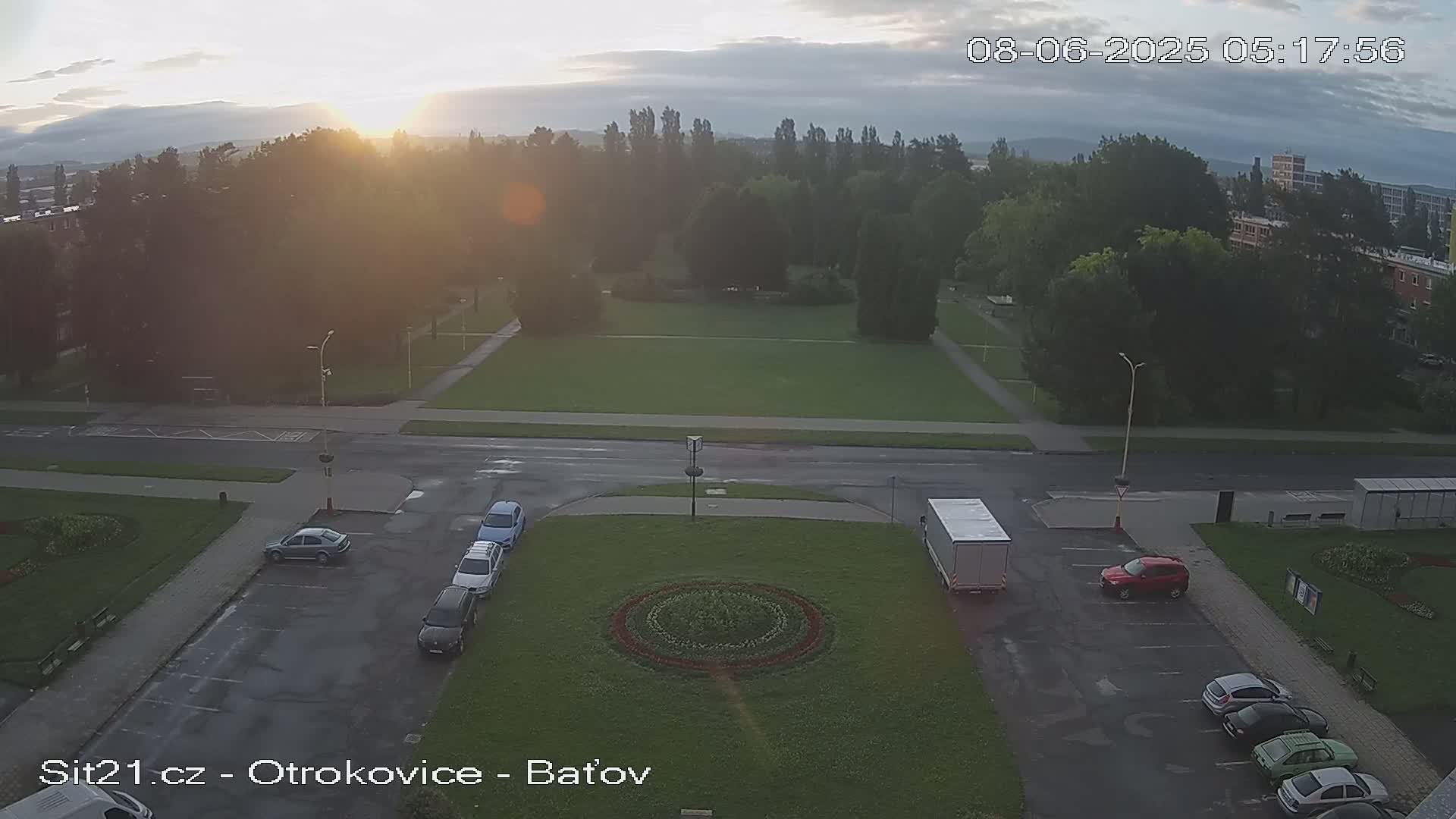 Otrokovice Batov Community Center Park & Flood Memorial Live Cam -  Otrokovice, Zlin, Czechia