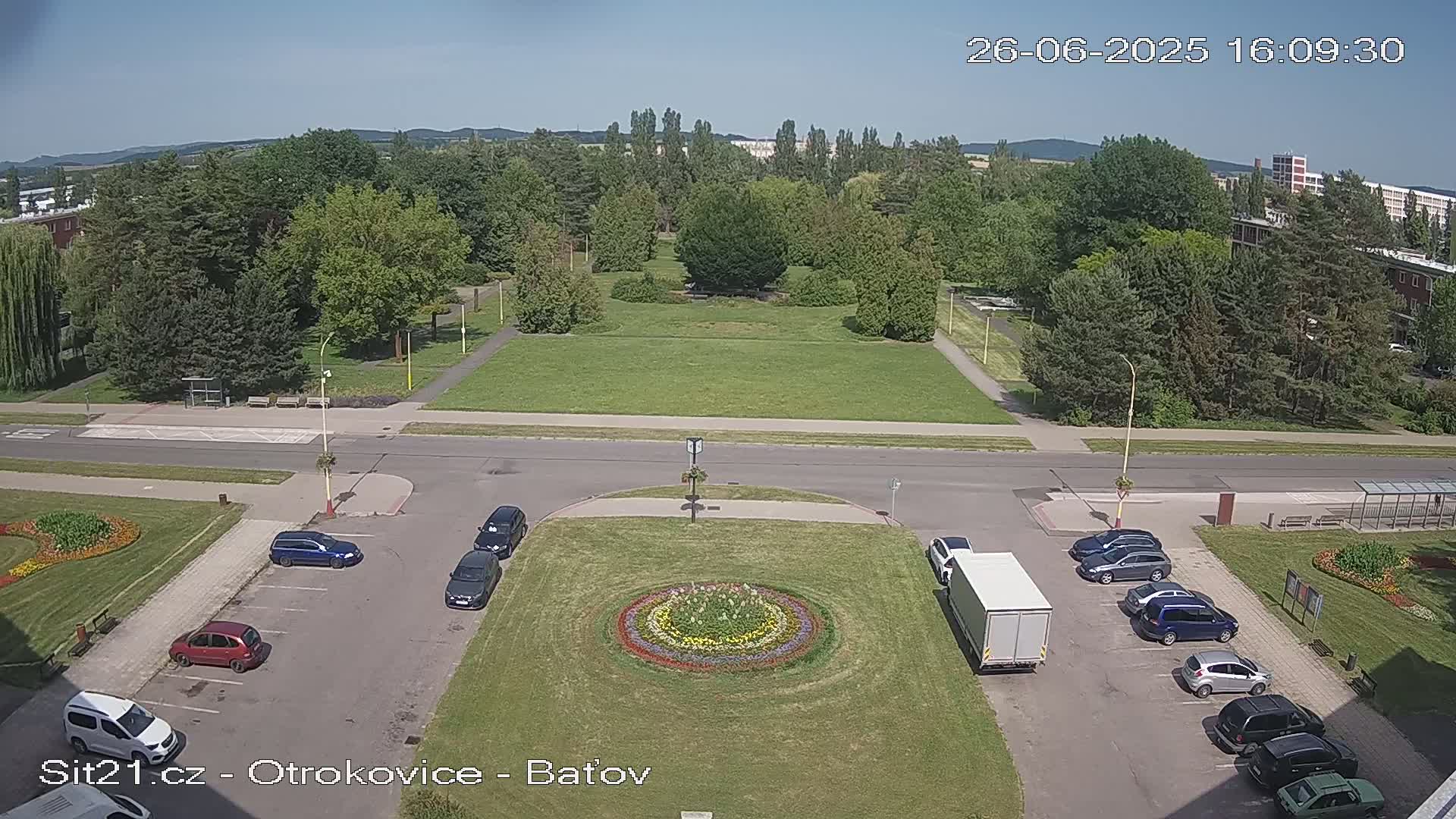 Otrokovice Batov Community Center Park & Flood Memorial Live Cam -  Otrokovice, Zlin, Czechia