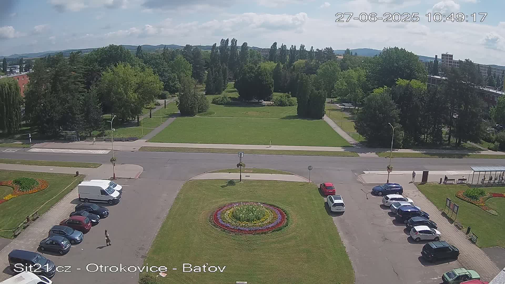 Otrokovice Batov Community Center Park & Flood Memorial Live Cam -  Otrokovice, Zlin, Czechia