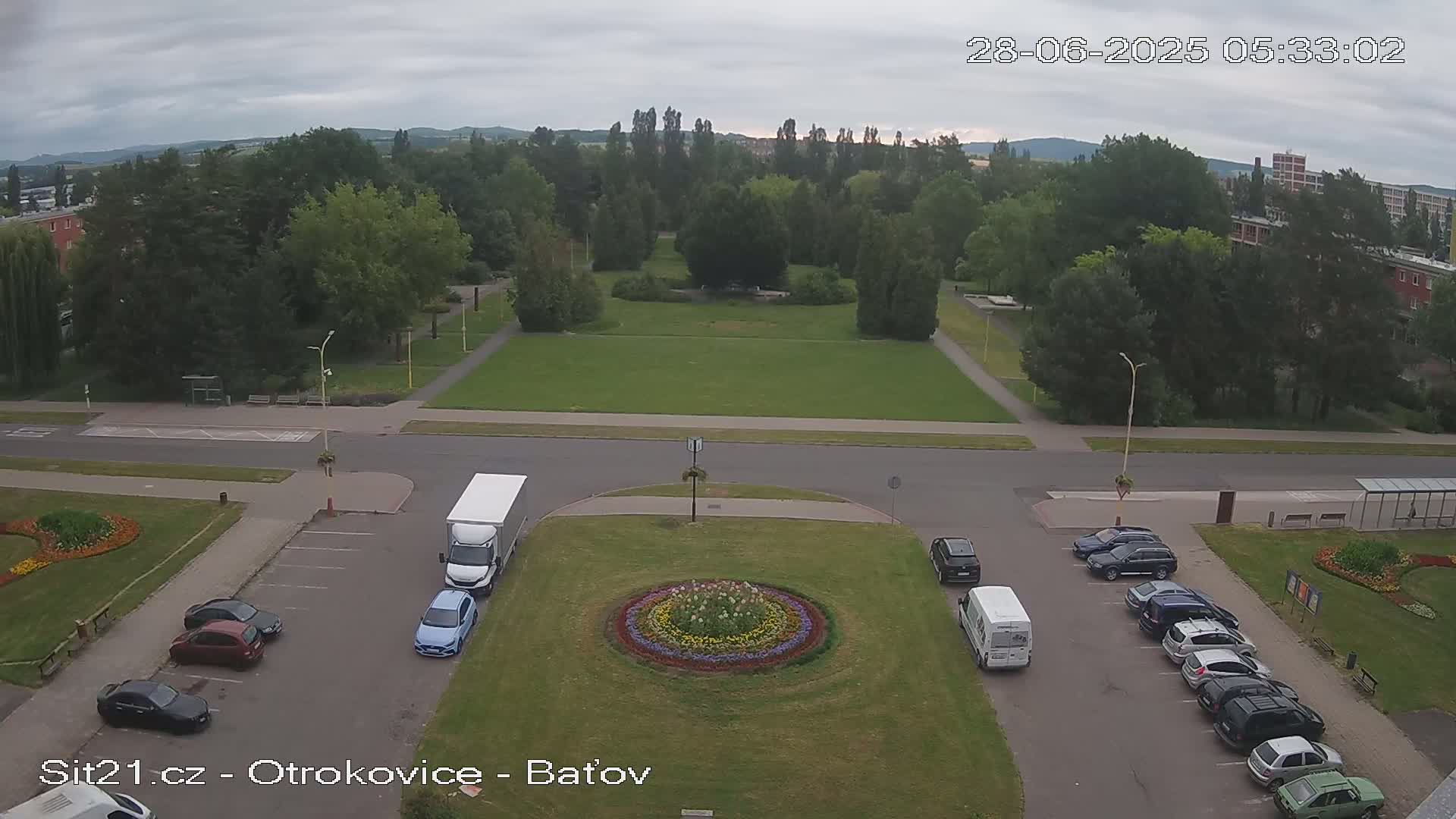Otrokovice Batov Community Center Park & Flood Memorial Live Cam -  Otrokovice, Zlin, Czechia