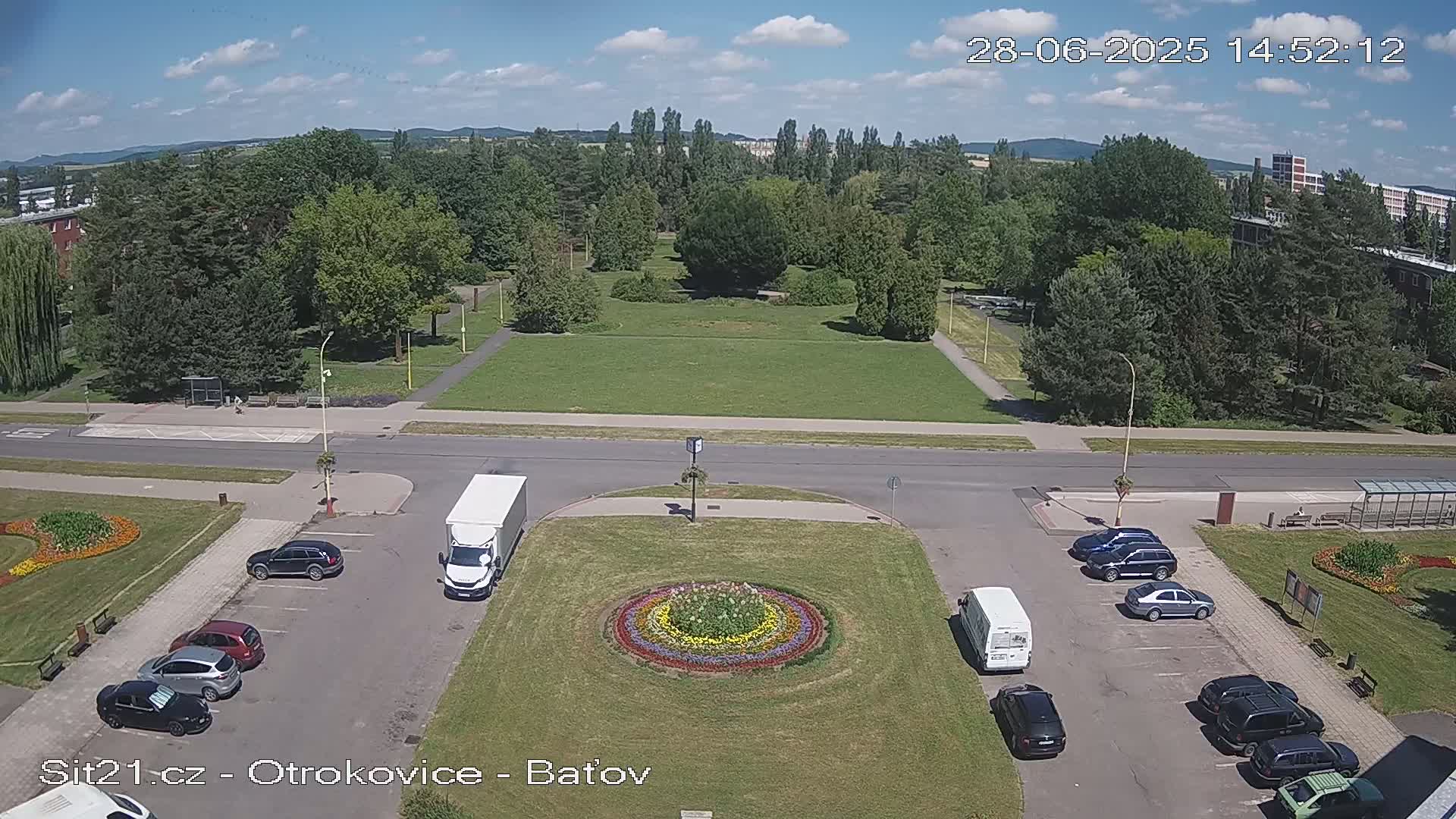 Otrokovice Batov Community Center Park & Flood Memorial Live Cam -  Otrokovice, Zlin, Czechia
