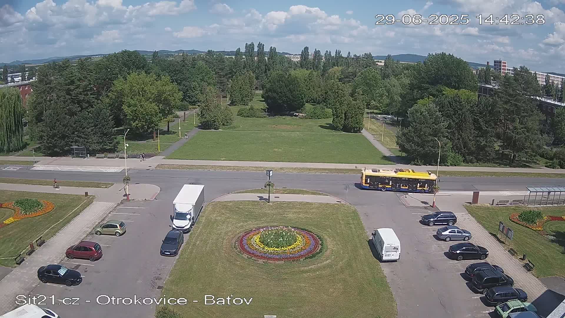 Otrokovice Batov Community Center Park & Flood Memorial Live Cam -  Otrokovice, Zlin, Czechia