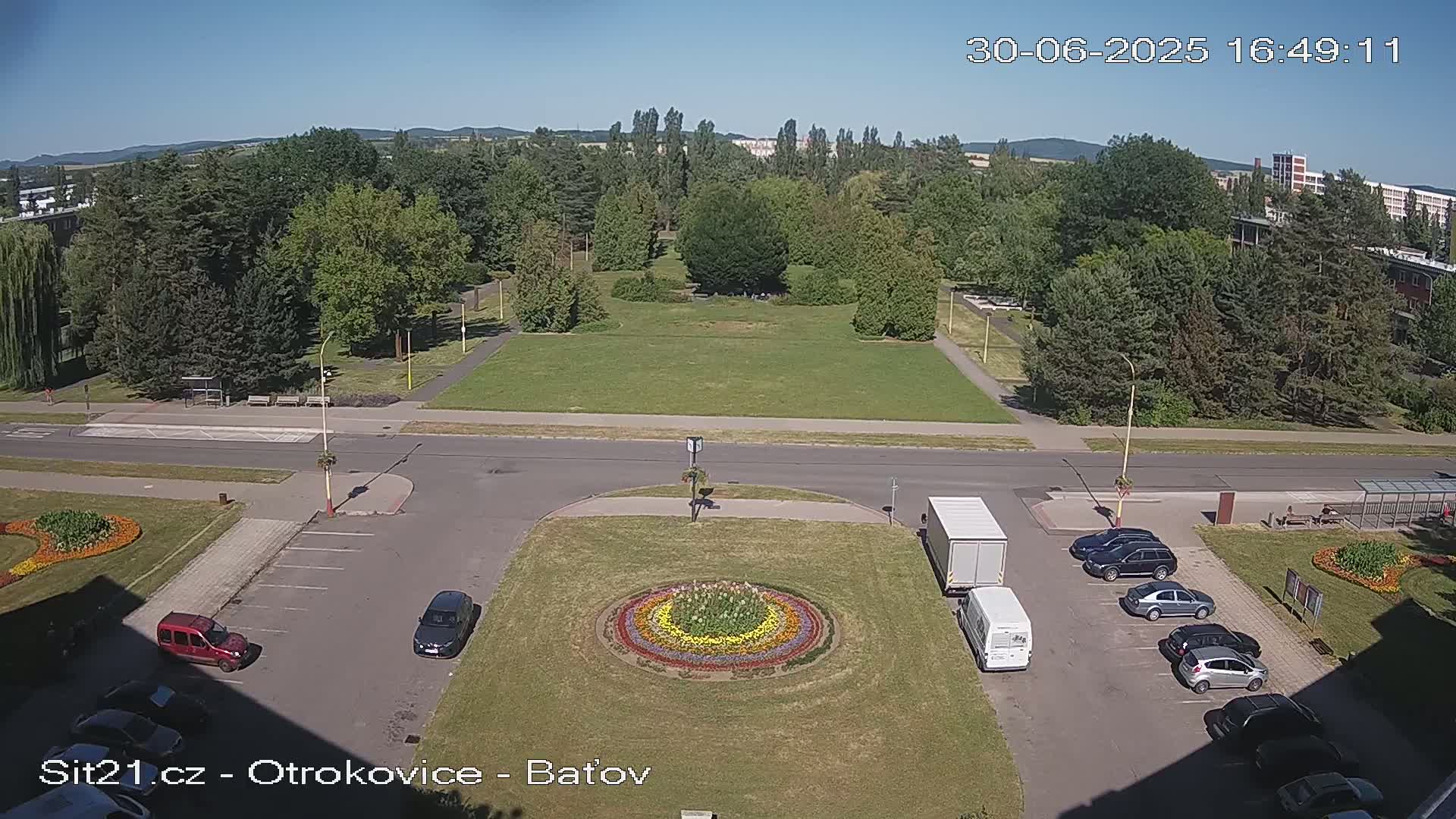 Otrokovice Batov Community Center Park & Flood Memorial Live Cam -  Otrokovice, Zlin, Czechia