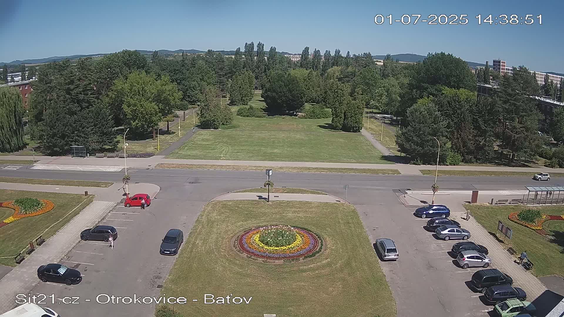 Otrokovice Batov Community Center Park & Flood Memorial Live Cam -  Otrokovice, Zlin, Czechia