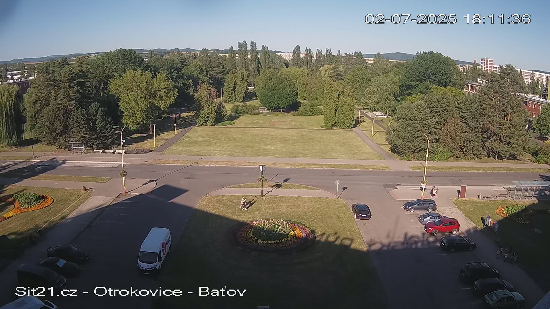 Otrokovice Batov Community Center Park & Flood Memorial Live Cam -  Otrokovice, Zlin, Czechia
